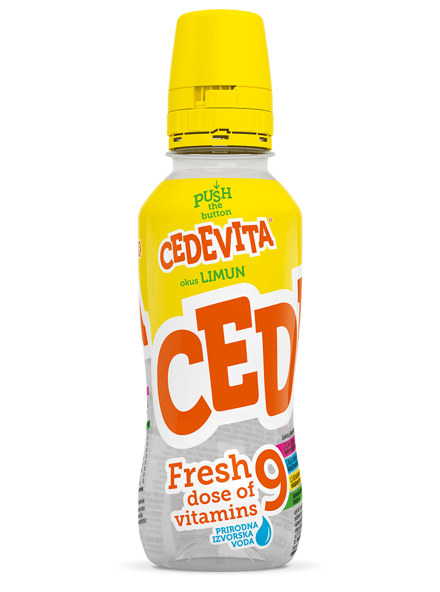 Cedevita Lemon Flavor Drink, Fresh Dose of 9 Vitamins, 11.5 FL OZ