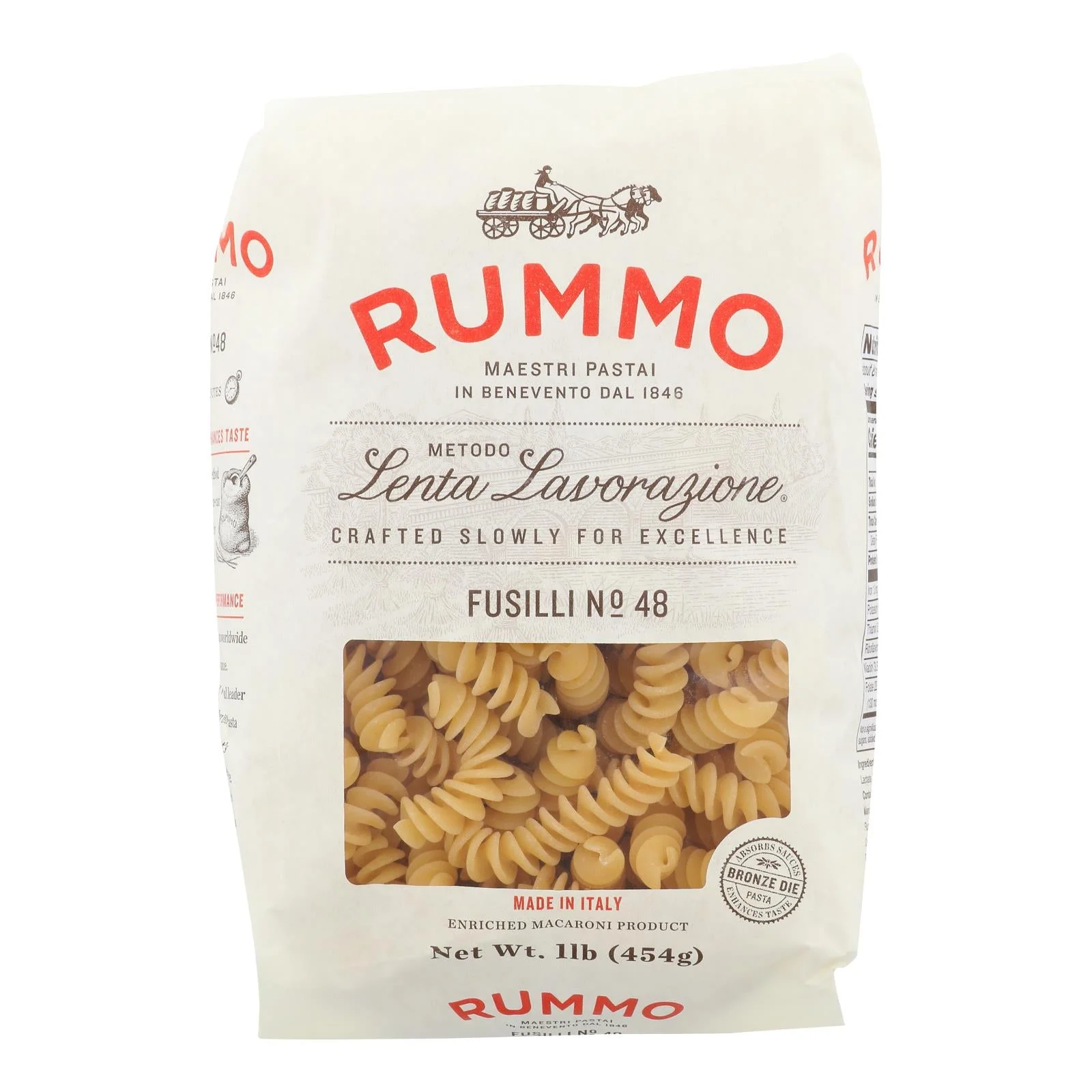 Rummo - Pasta Fusilli - Case of 12-16 Ounce