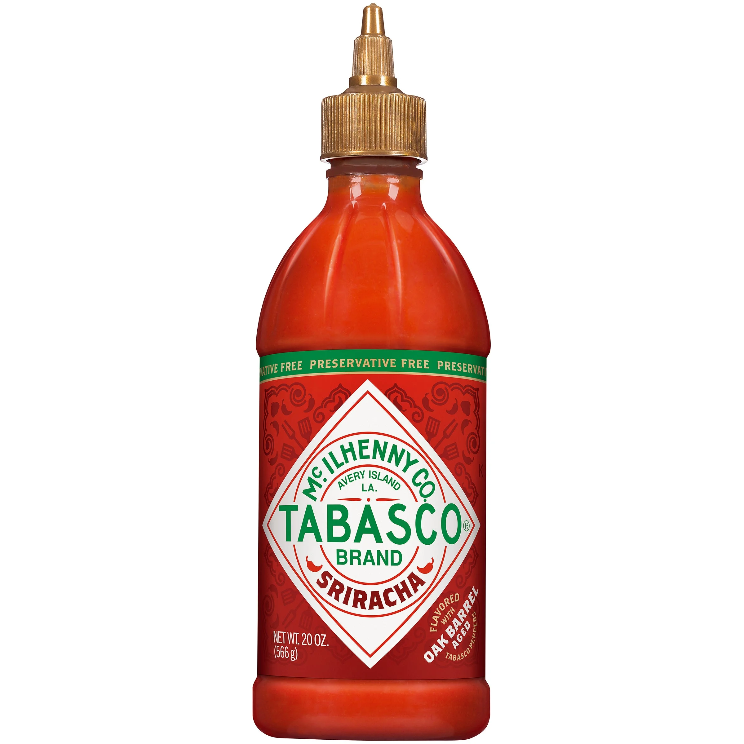 Tabasco Sriracha Sauce 20 Ounce Size - 6 Per Case.