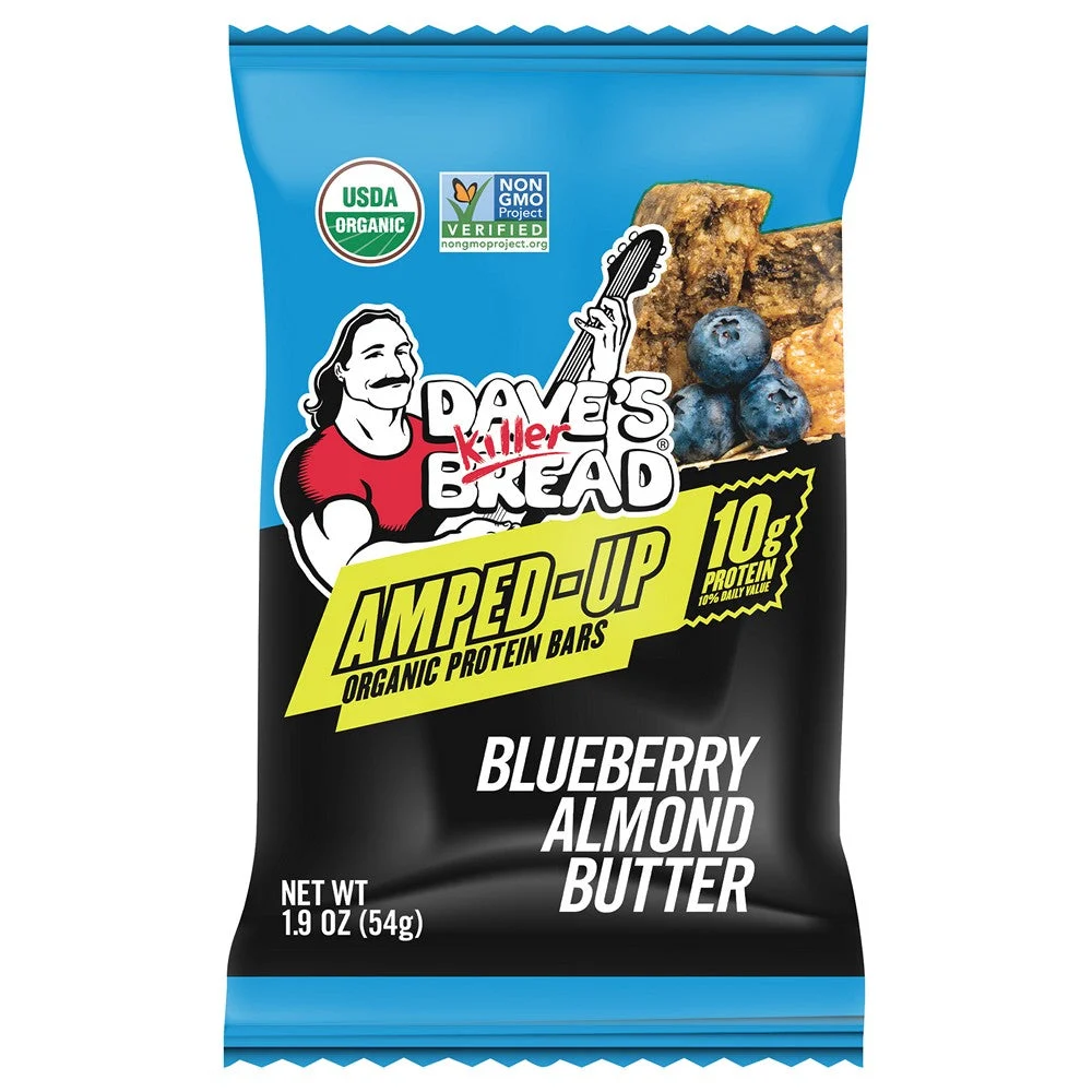 Daves Killer Bread - Bar Organic Blubry Alm Butter - Case of 12-1.9 OZ
