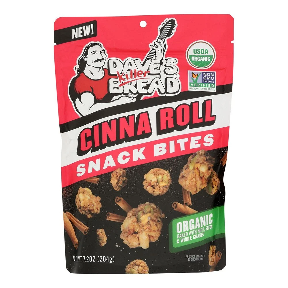 Daves Killer Bread - Crnchy Bites Organic Cinn Rol - Case of 6-7.2 OZ