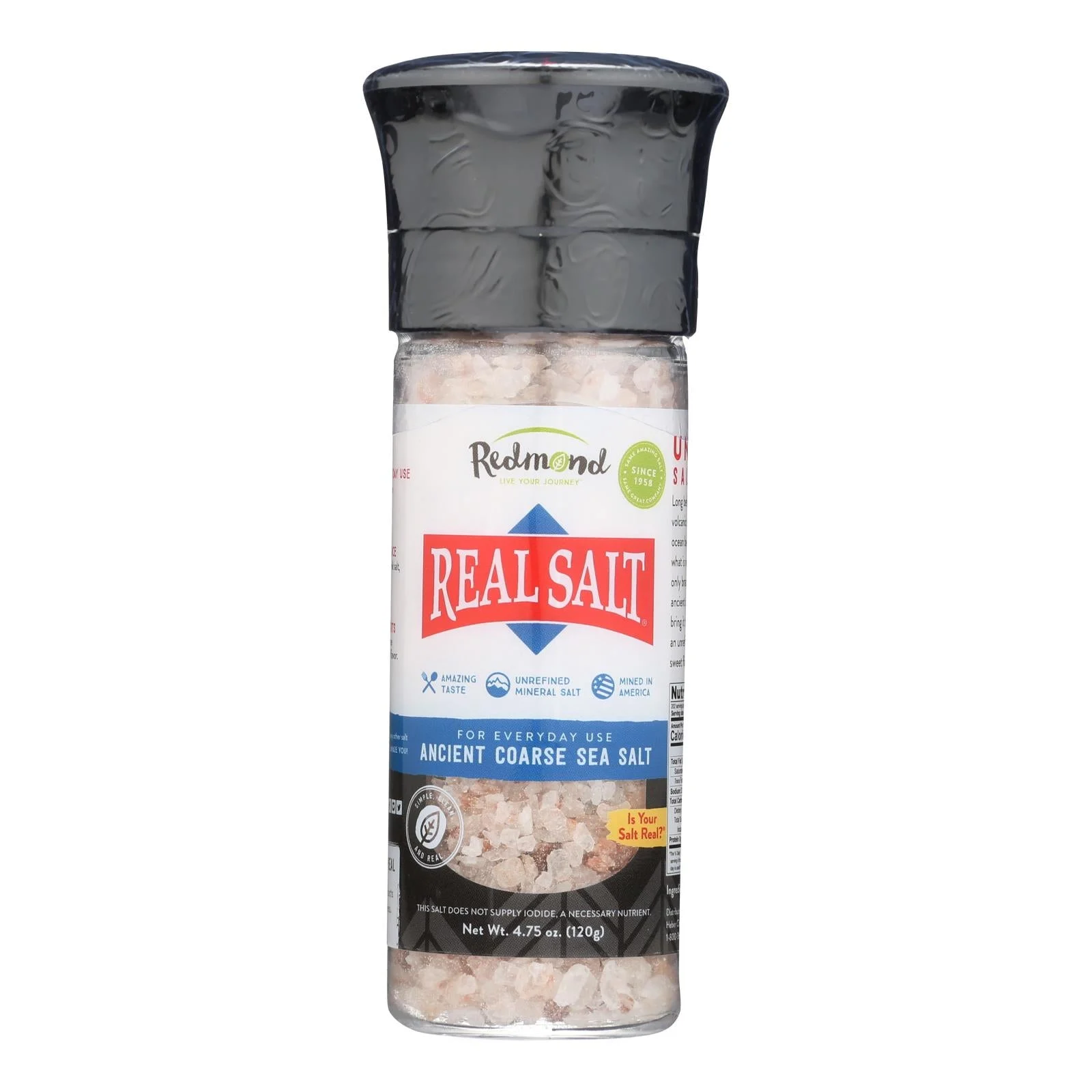 Redmond's Real Salt - Case of 6 - 4.75 Ounce