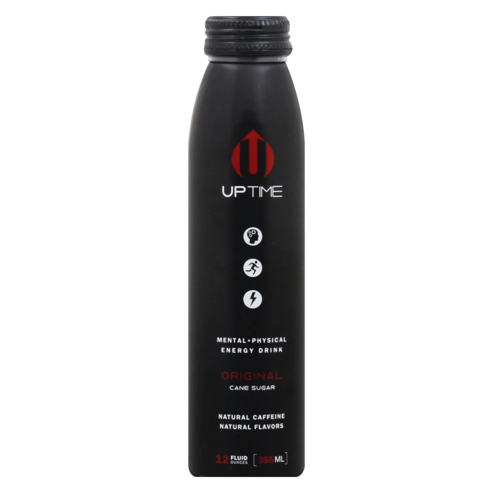 Uptime Energy - Enrgy Dark Citrus Cane Sgr - Case of 12-12 Fluid Ounce