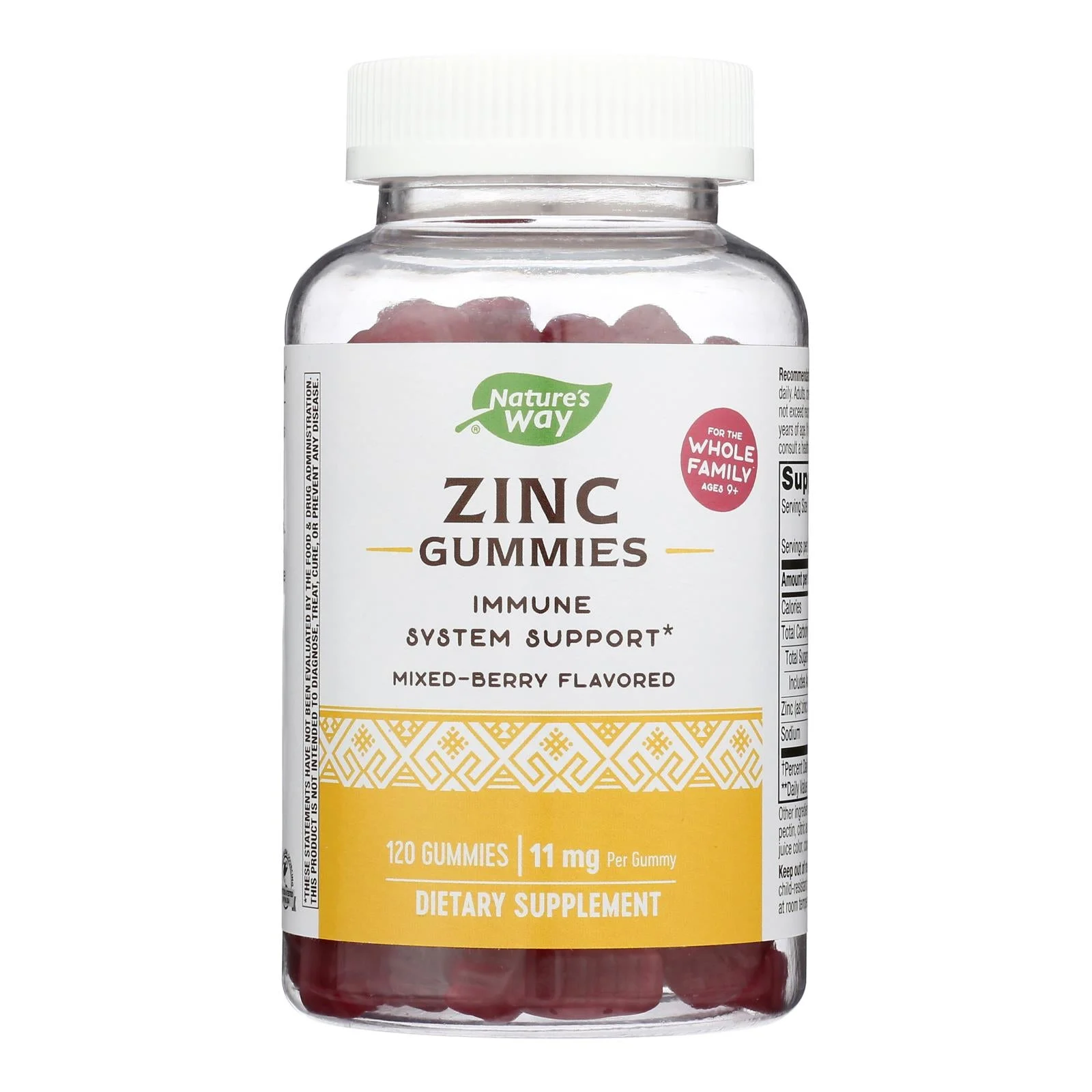 Nature's Way - Zinc Gummy 11 Mg - 1 Each-120 Count