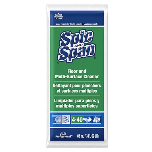 Spic And Span Professional Floor And Multi-Surface Cleaner Liquid Packet Concentrate 4-4045/3 Oz
