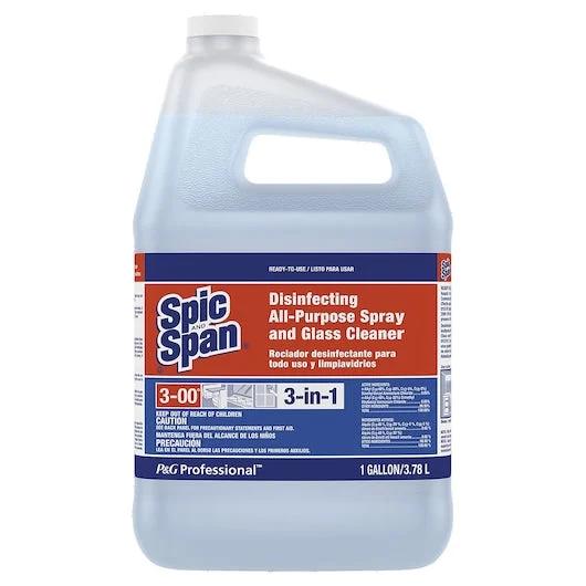 Spic And Span Professional Disinfecting All Purpose & Glass Cleaner Rtu 3-00 3/1 Gal