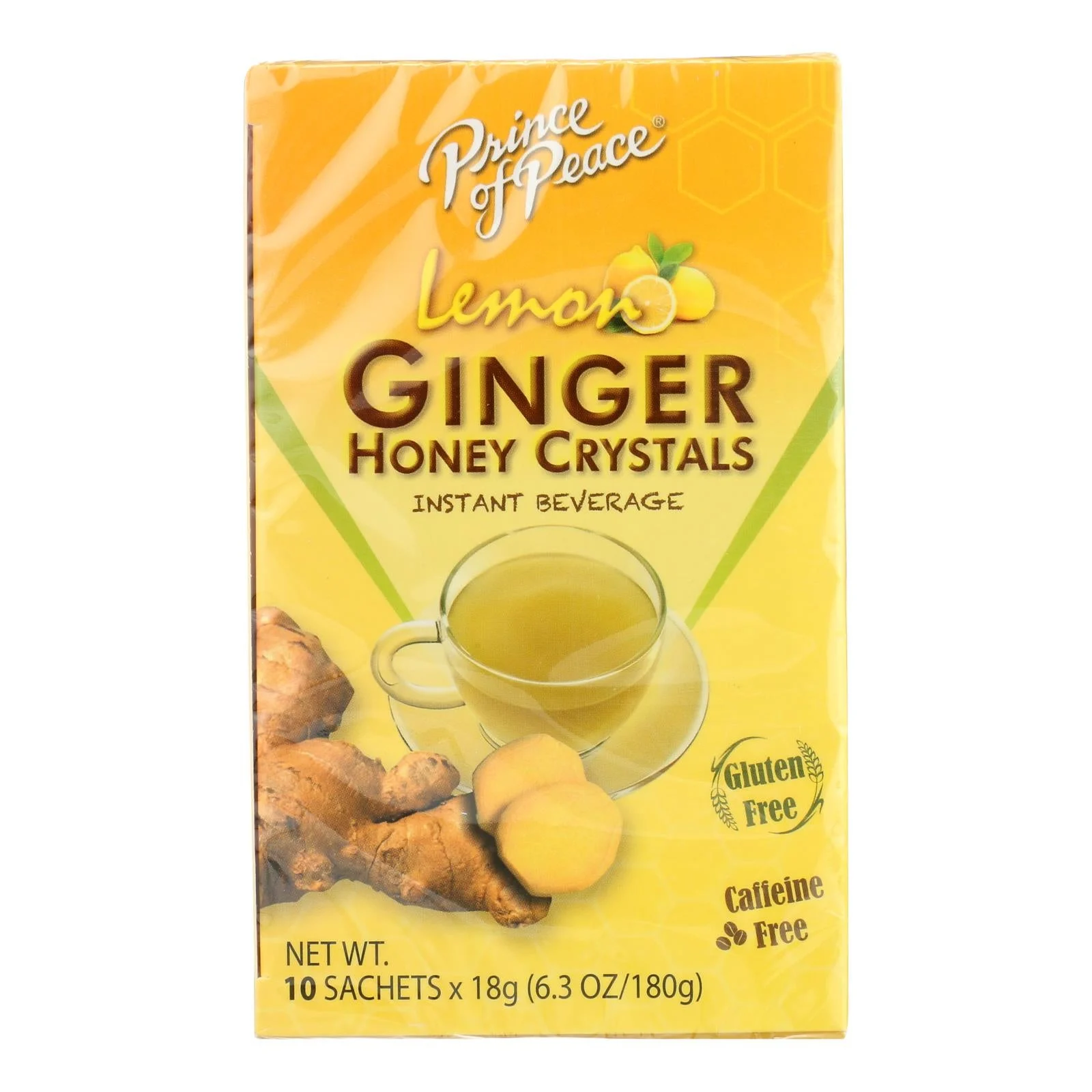Prince Of Peace - Tea Instant Lemon Ginger Honey Cry - Case of 6-10 BAG