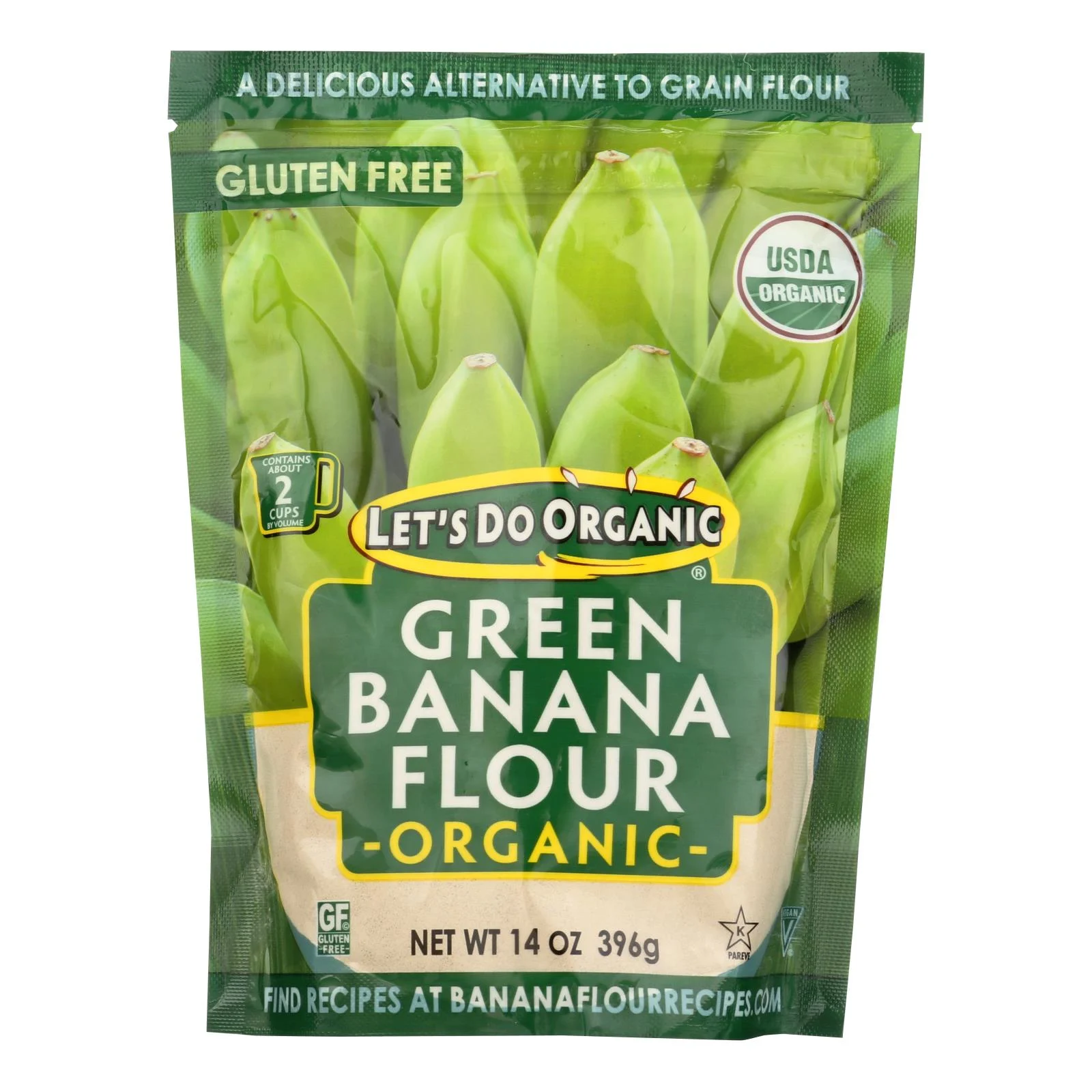 Let's Do Organic Organic Flour - Green Banana - Case of 6 - 14 Ounce