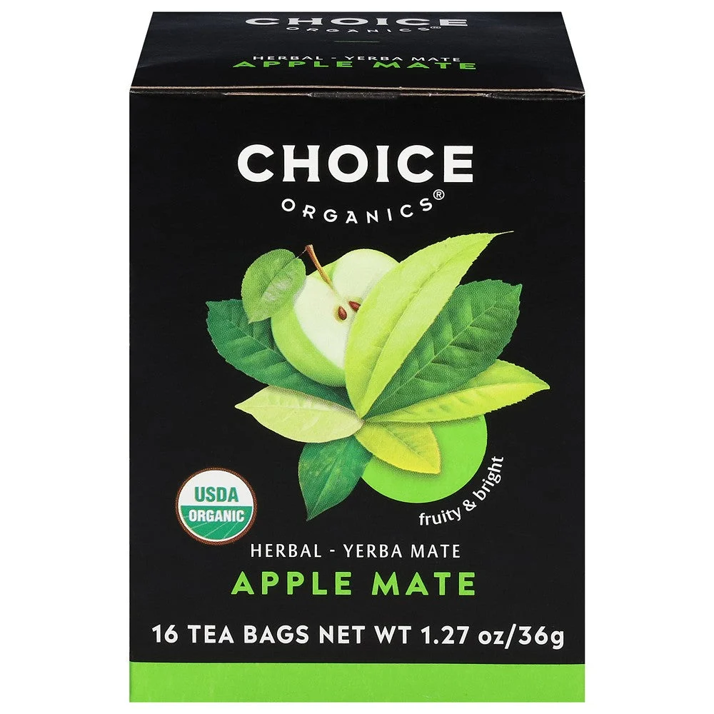 Choice Organics - Tea Organic Herbal Apple Mate - Case of 6-16 BAG