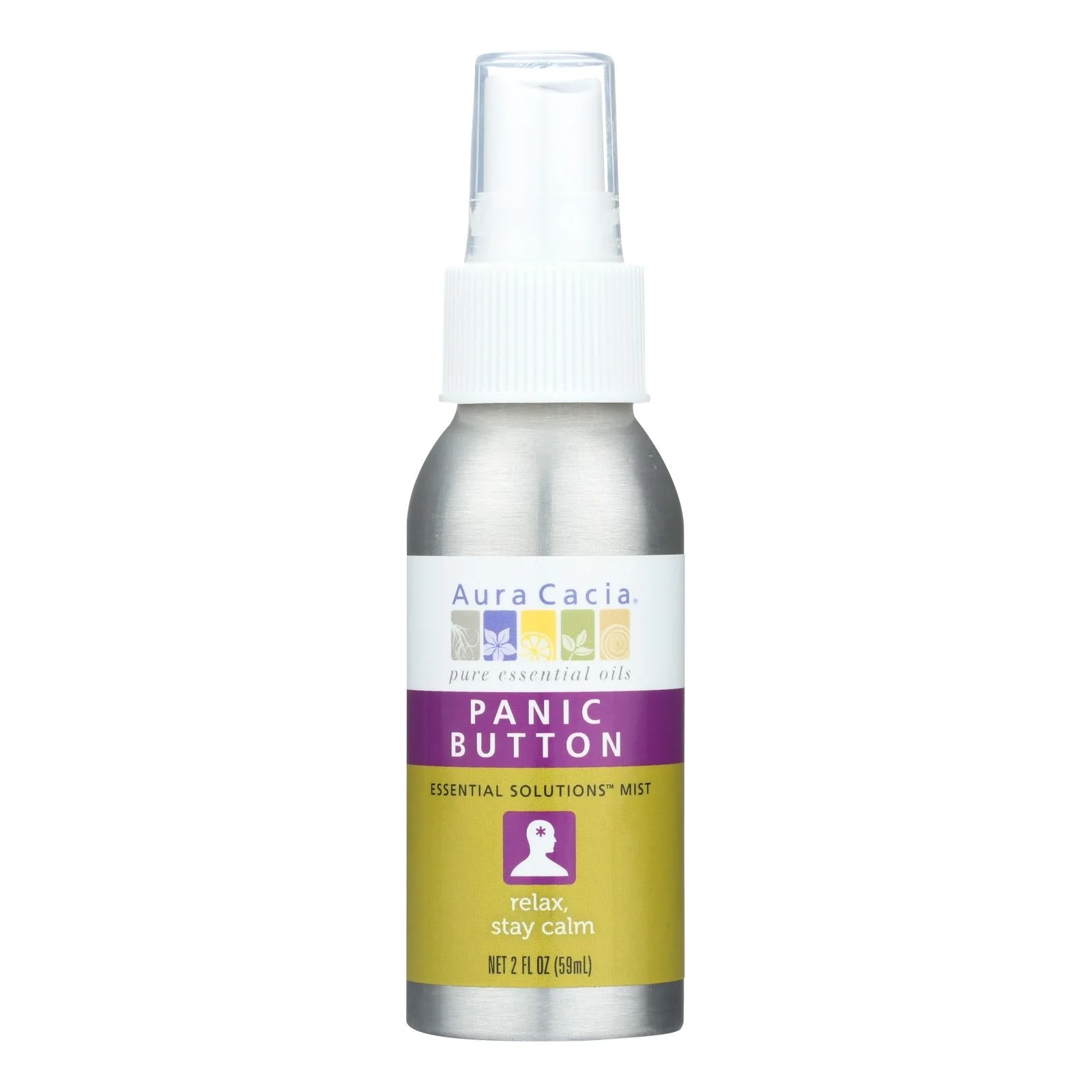 Aura Cacia - Essential Solutions Mist Panic Button - 2 fl Ounce