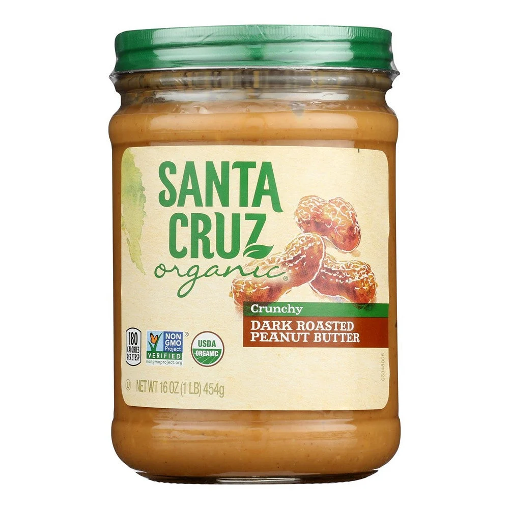 Santa Cruz Organic - Pbtr Organic Dk Roast Crunchy - Case of 12-16 OZ
