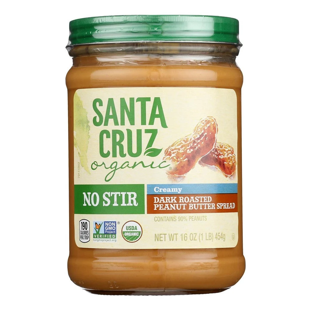 Santa Cruz Organic - Pbtr Organic Dr No Str Creamy - Case of 12-16 OZ