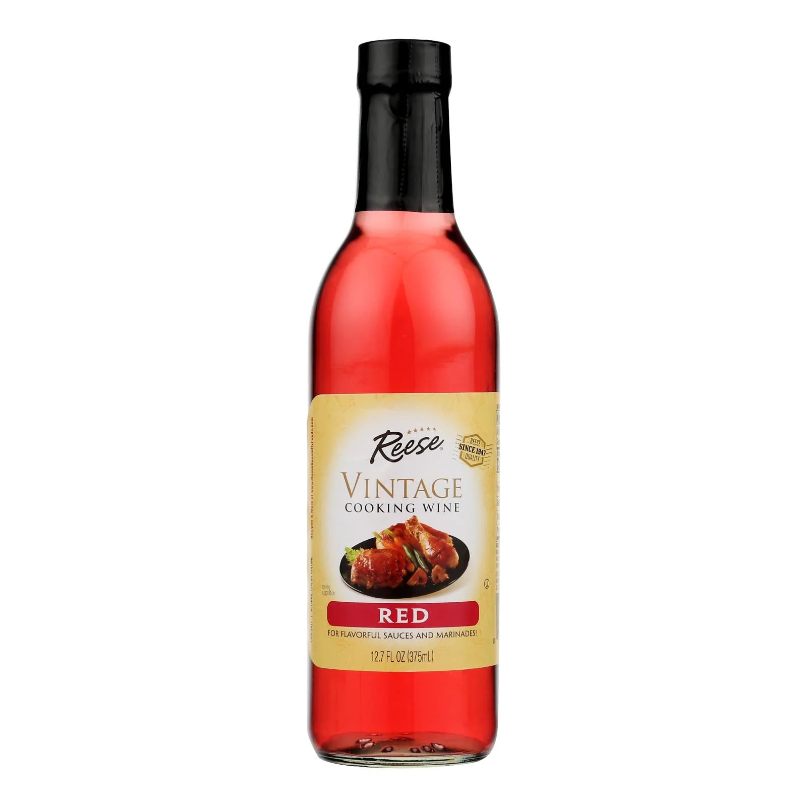 Reese Cooking Wine - Red - Case of 6 - 12.7 Fl Ounce.