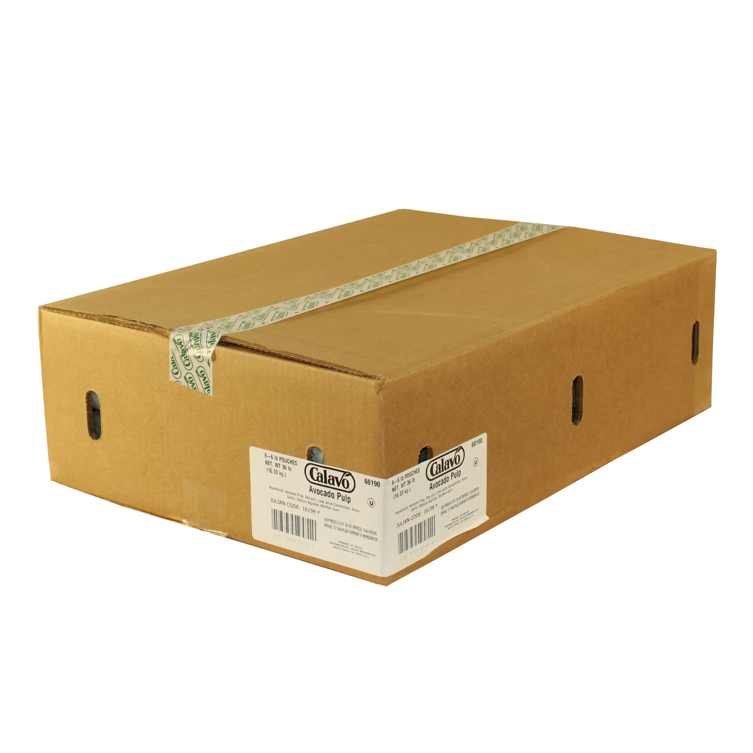 Avocado Pulp 6 Pound Each - 6 Per Case.