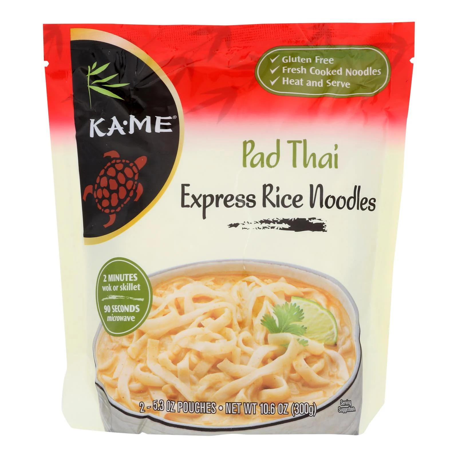 Ka-Me Pad Thai Express Rice Noodles - Case of 6 - 10.6 Ounce