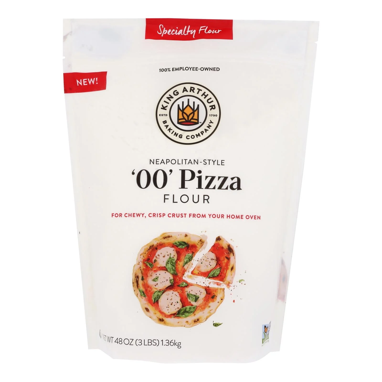King Arthur Baking Company - Flour 00 Pizza - Case of 4-3 LB