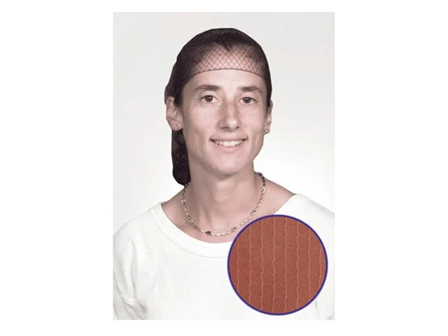 28" Black Light Weight Hairnet Latex Free Pkd 20/144