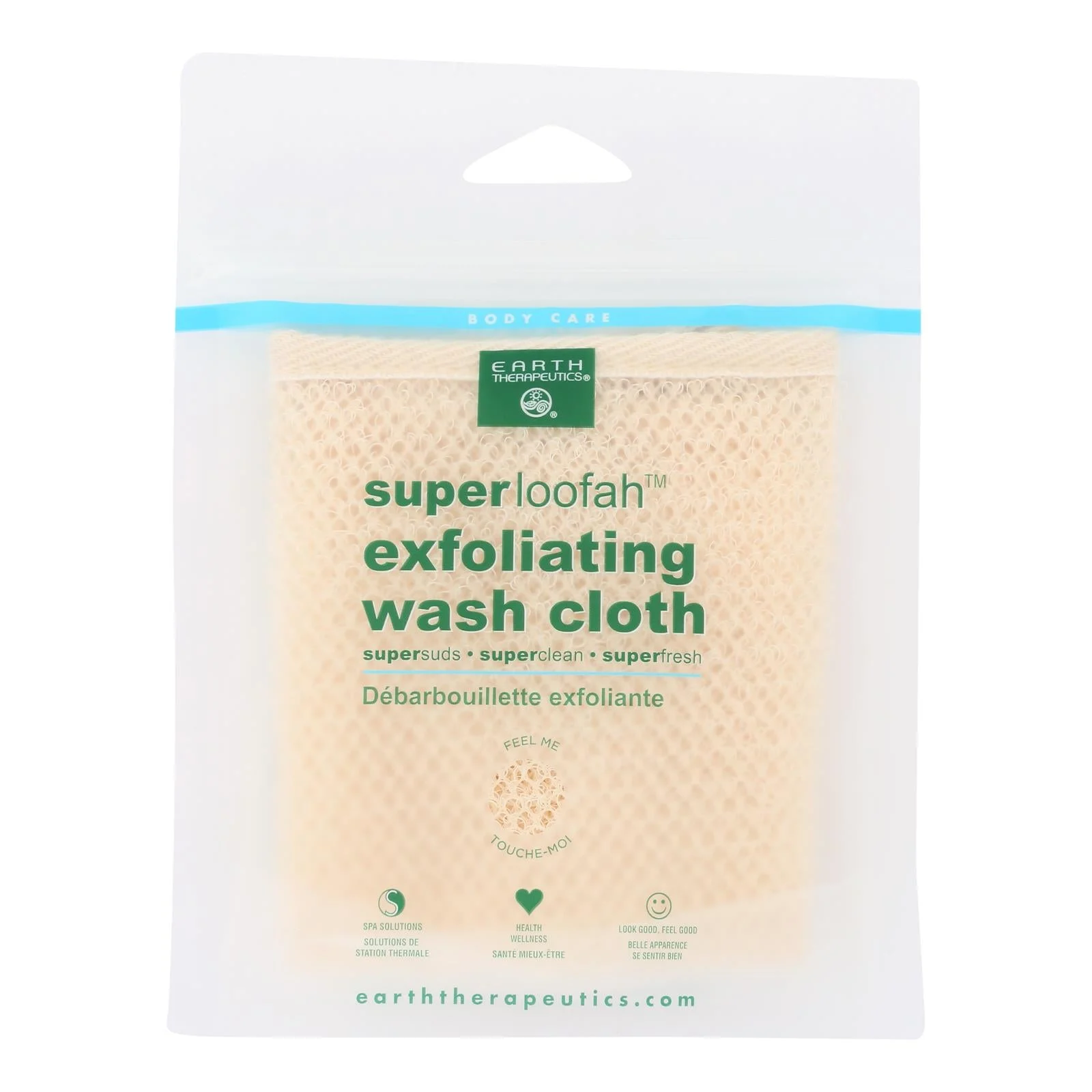 Earth Therapeutics Loofah - Super - Exfoliating - Wash Cloth - 1 Count