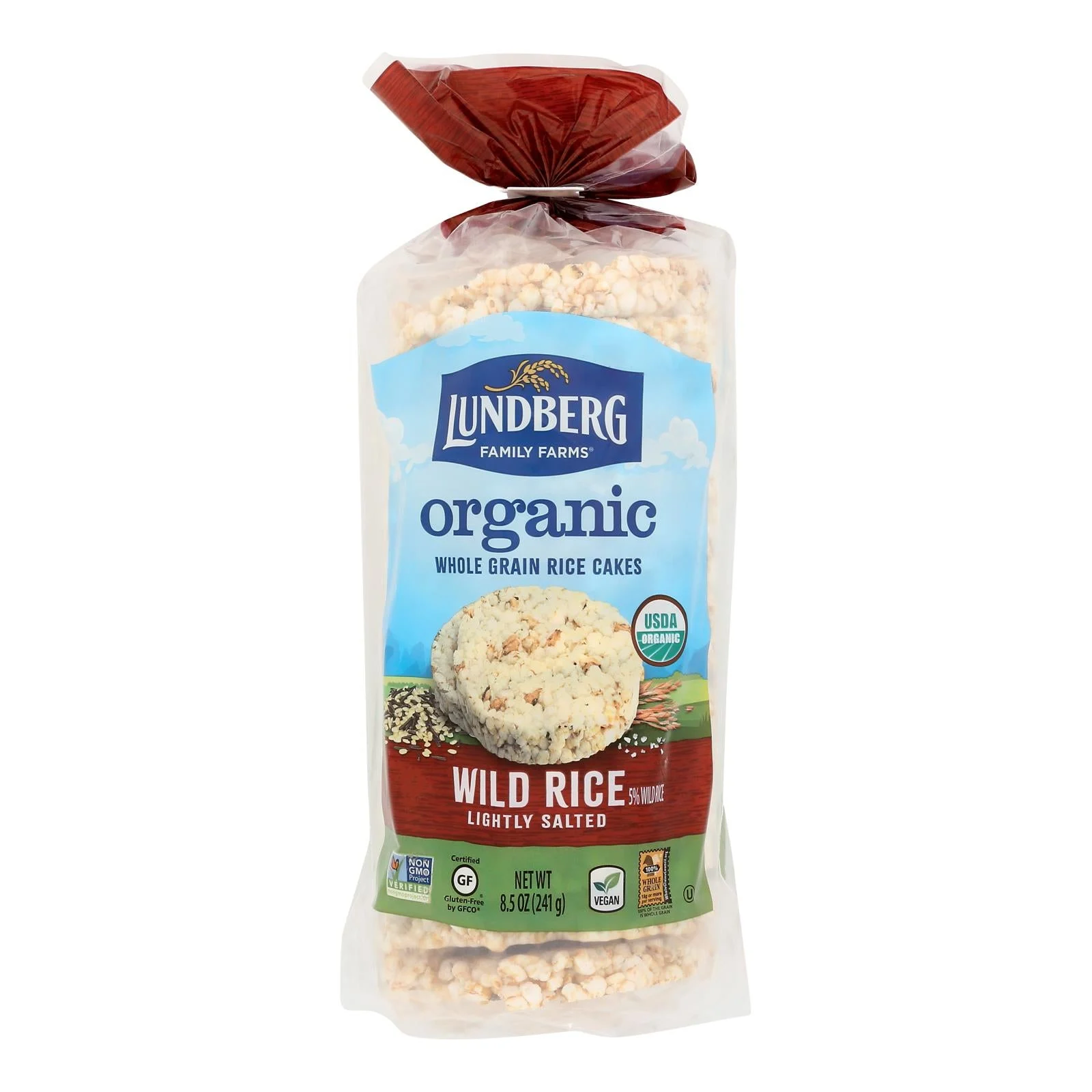Lundberg Family Farms - Rice Cake Wild Low sodium - Case of 6-8.5 Ounce