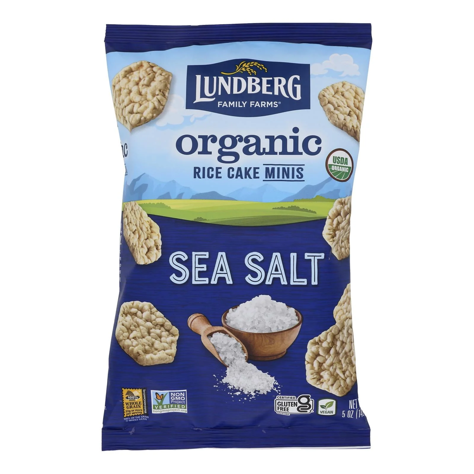 Lundberg Family Farms - Rice Ck Mini Sea Salt - Case of 6-5 Ounce
