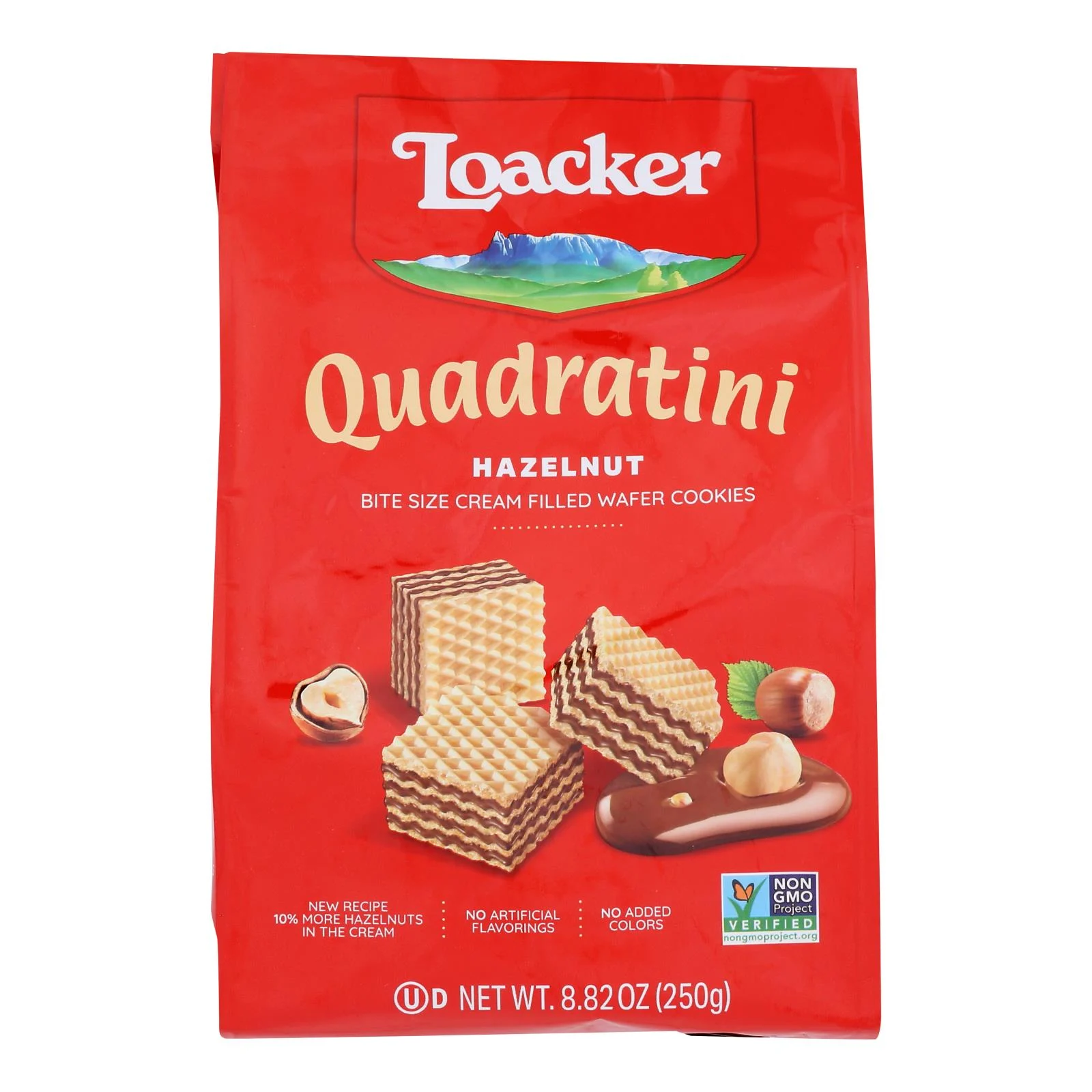 Loacker Quadratini Wafer Cookies - Case of 6 - 8.82 Ounce