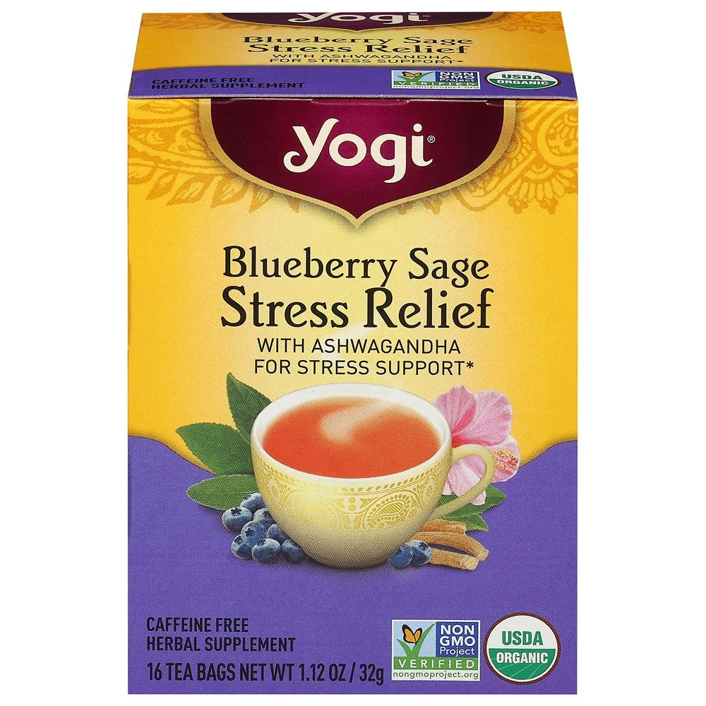 Yogi - Tea Organic Blueberry Sage - Case of 6-16 BAG