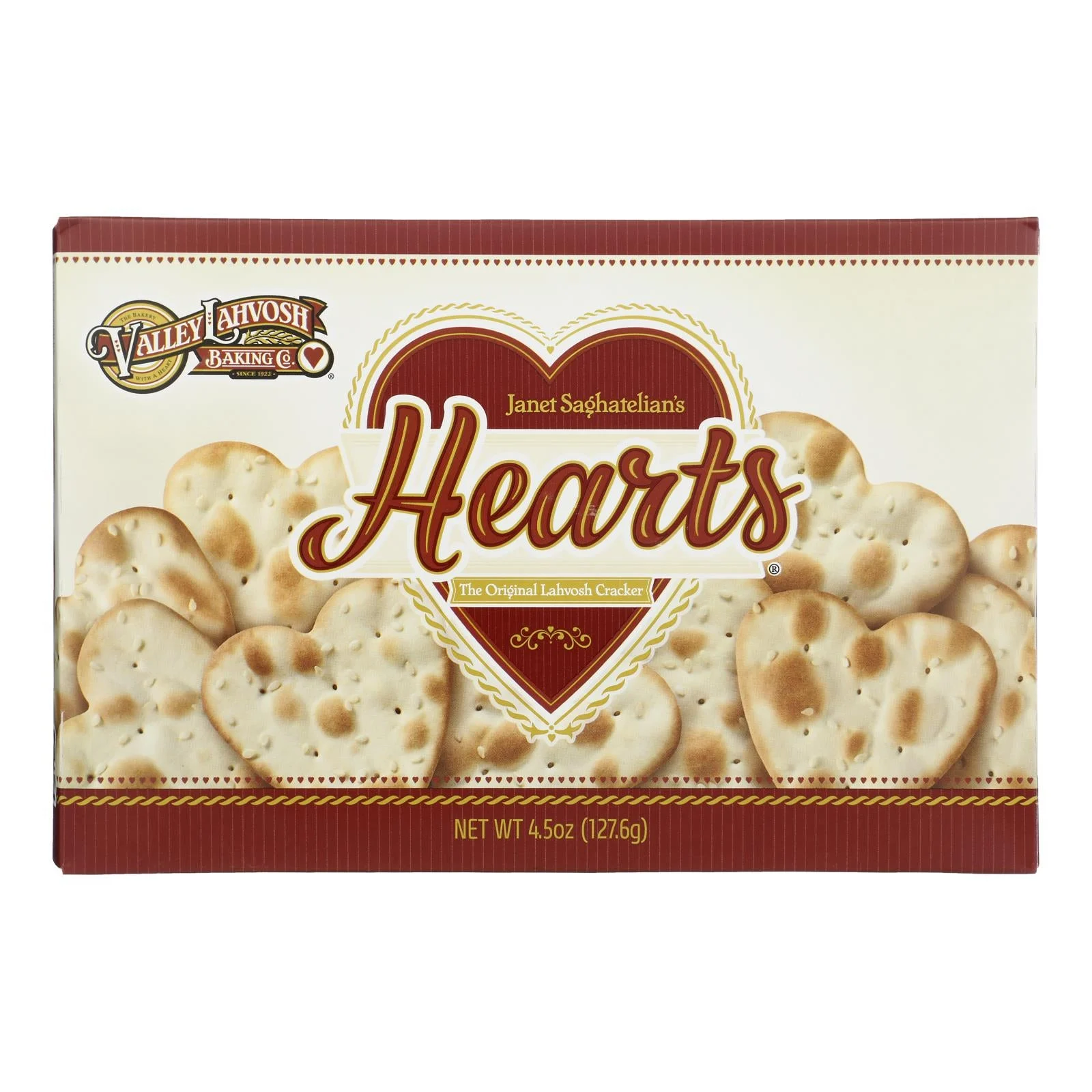 Valley Lahvosh - Hearts Original - Case of 12-4.5 Ounce