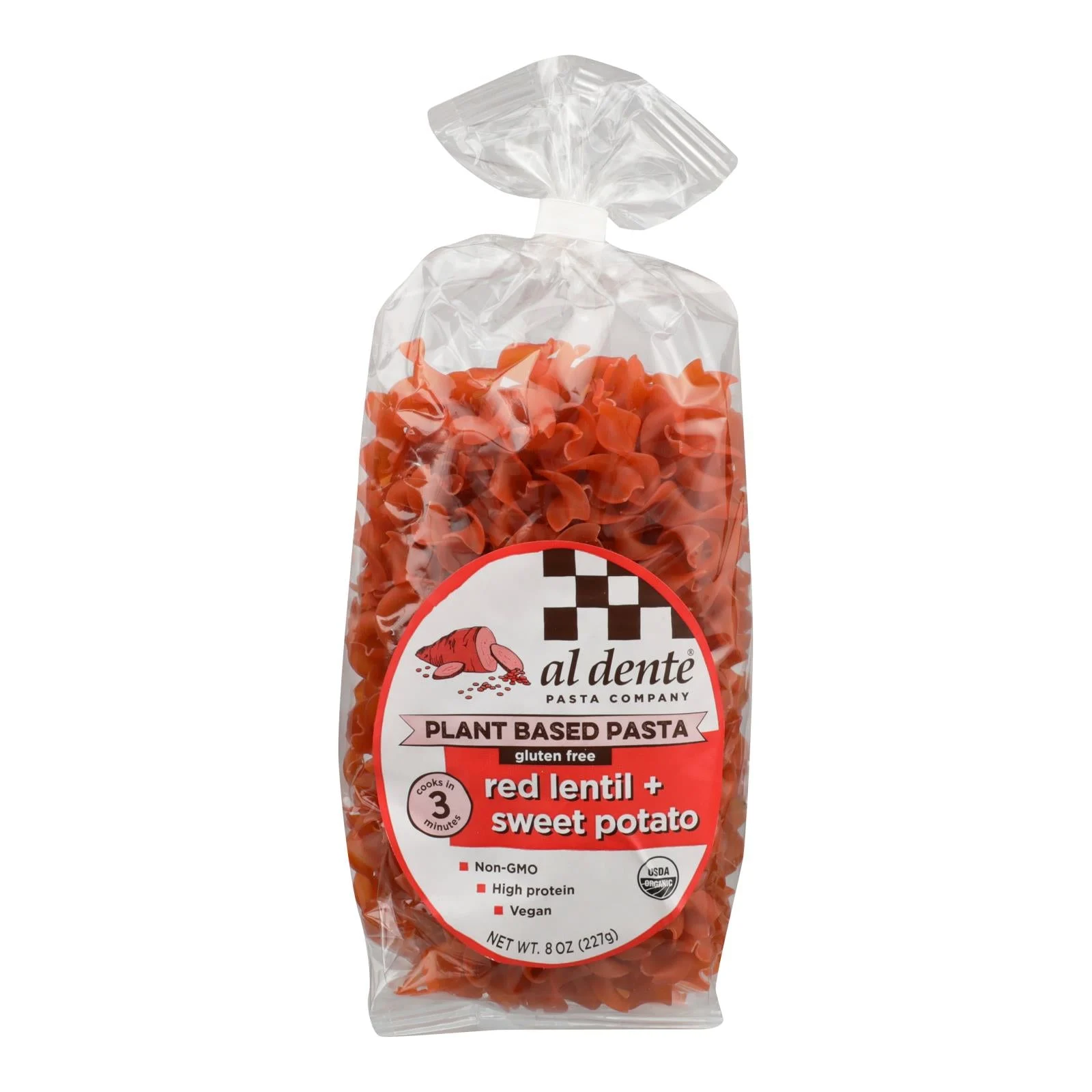Al Dente - Pasta Organic Lentl Swt Pot - Case of 6-8 Ounce