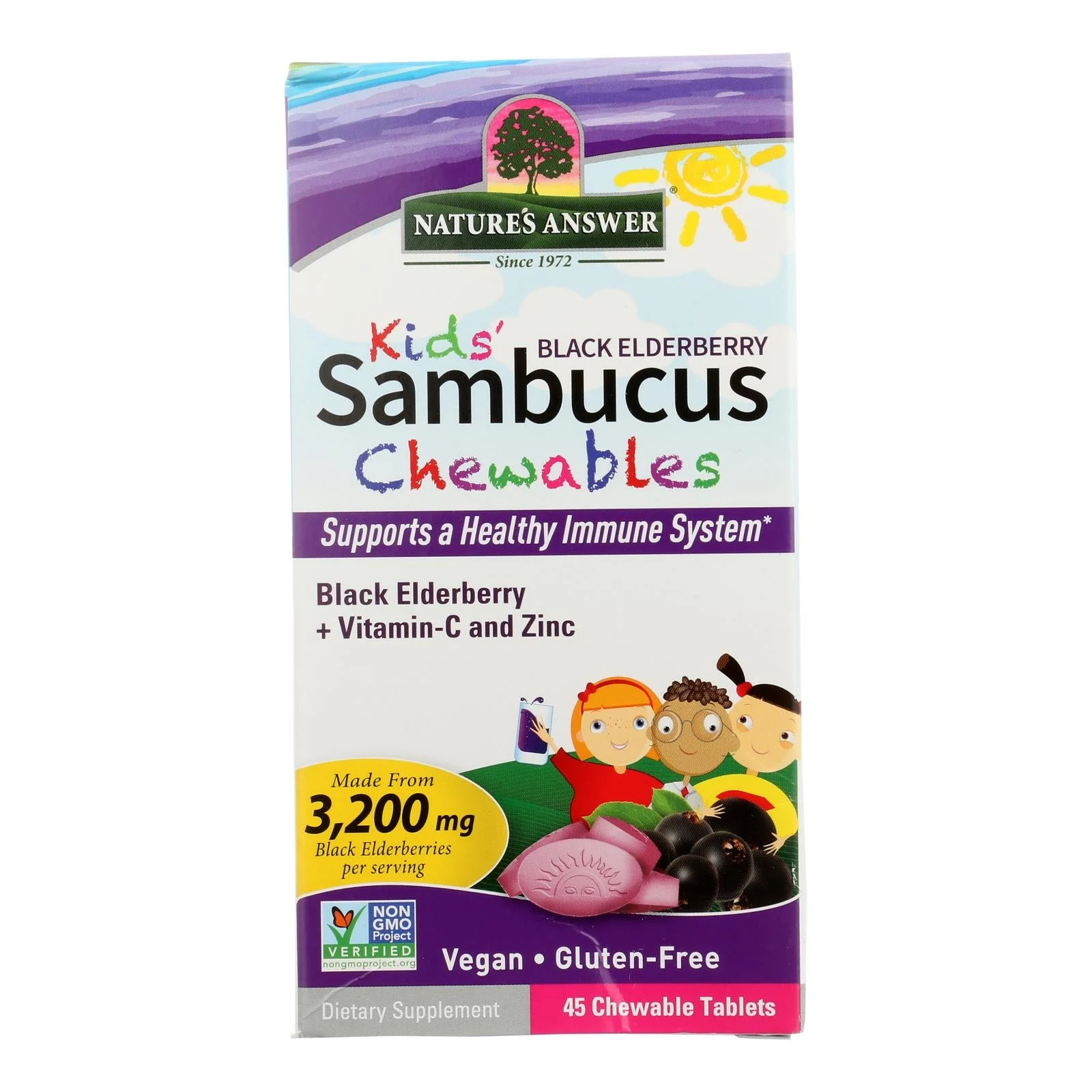 Nature's Answer - Sambucus Chews Kids - 1 Each-45 Count