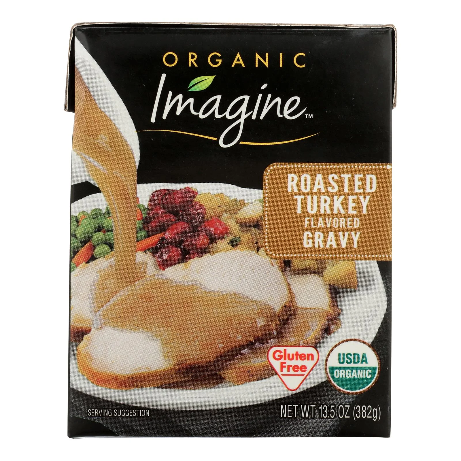 Imagine Foods Organic Roasted Turkey Gravy - Case of 12 - 13.5 Fluid Ounce