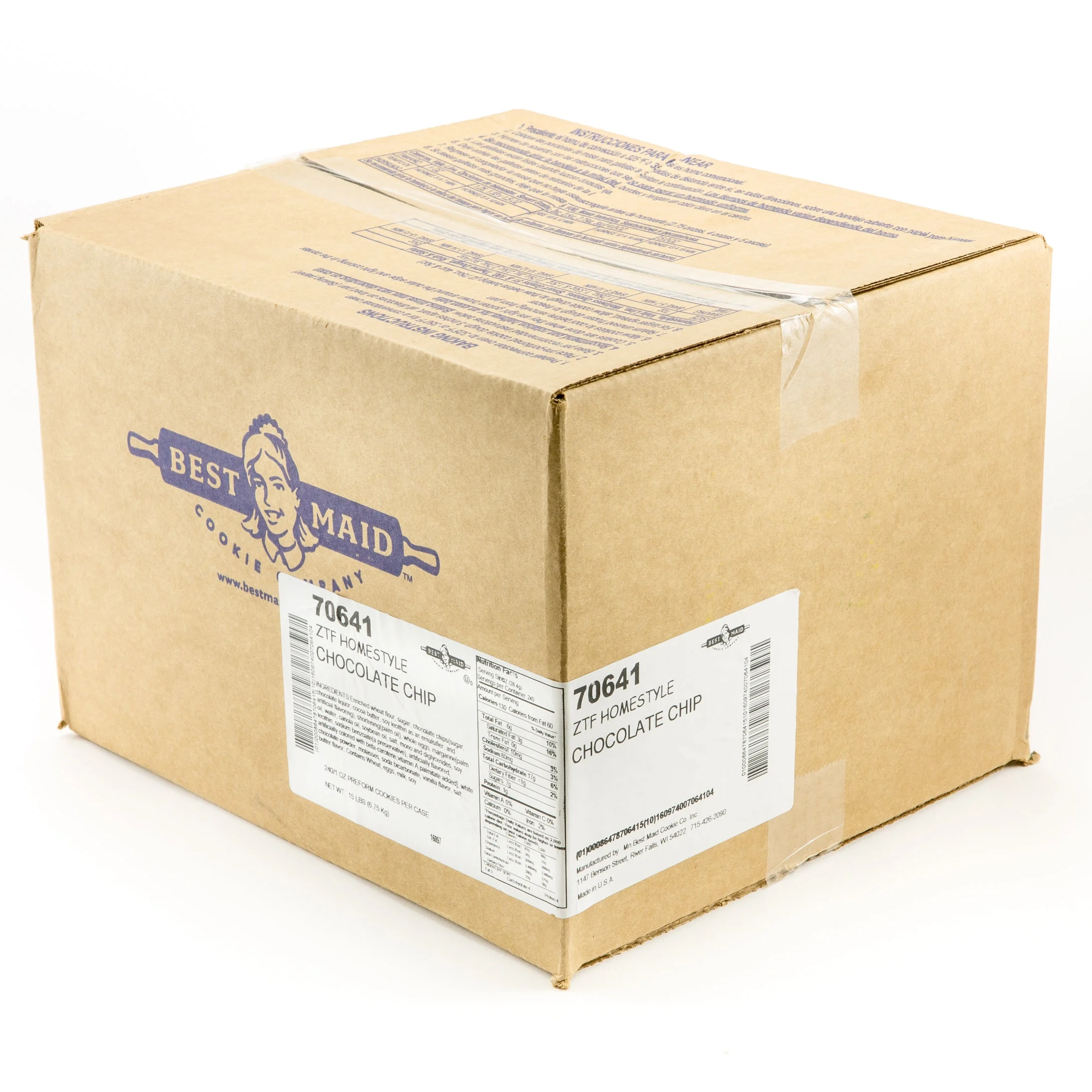 Cookie Dough Chocolate Chip Homestyle 1 Ounce Size - 240 Per Case.