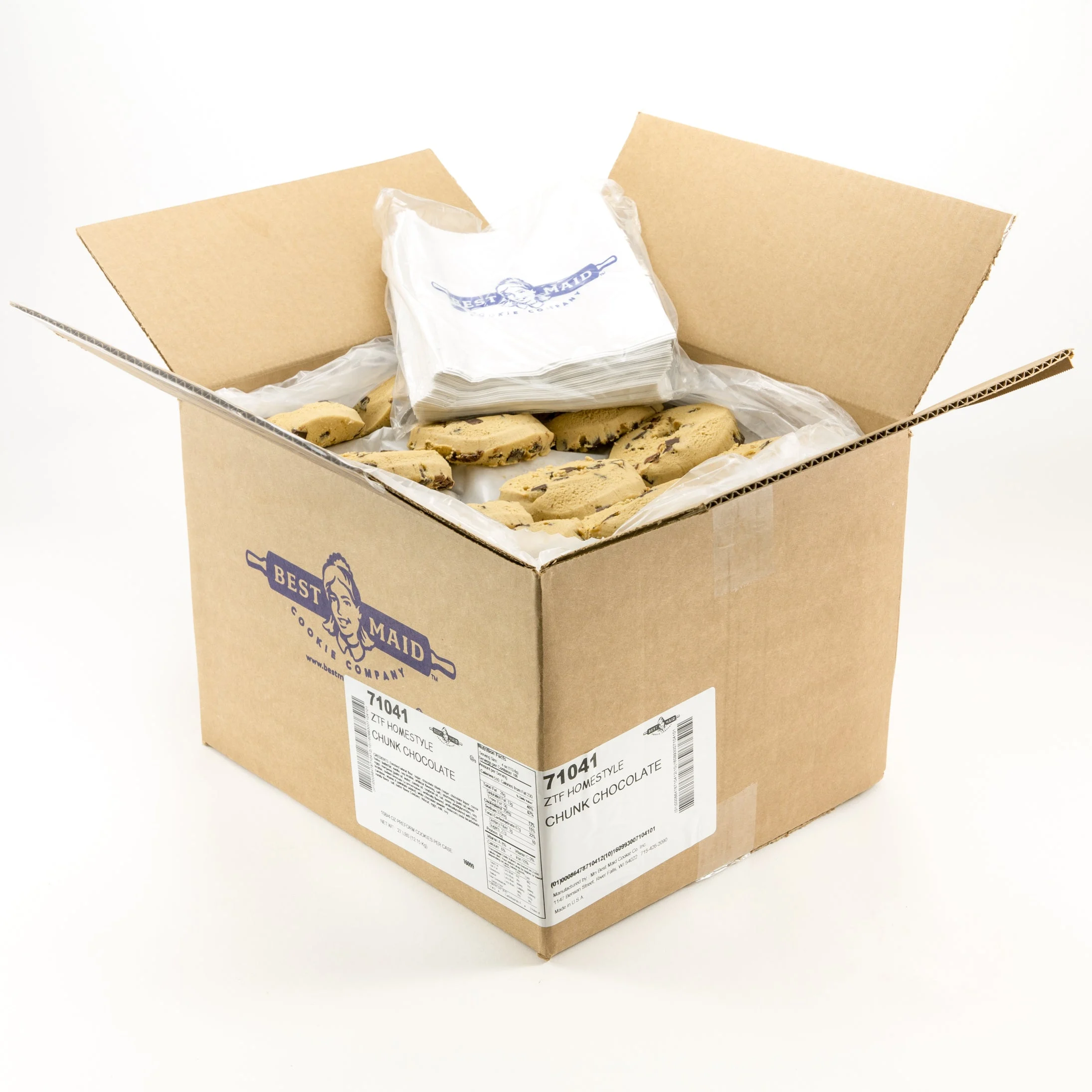 Cookie Dough Chunk Chocolate 4 Ounce Size - 108 Per Case.