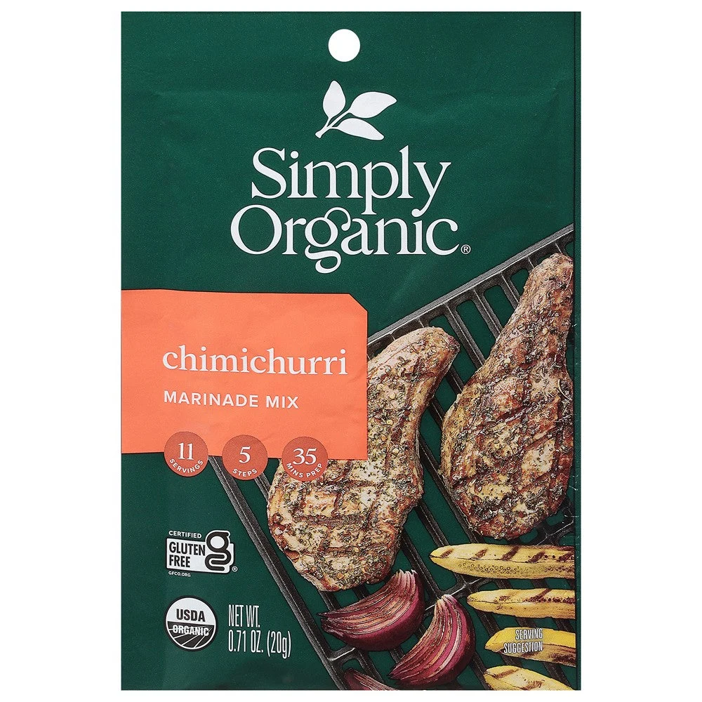Simply Organic - Marinade Organic Chimichurri - Case of 12-.71 OZ