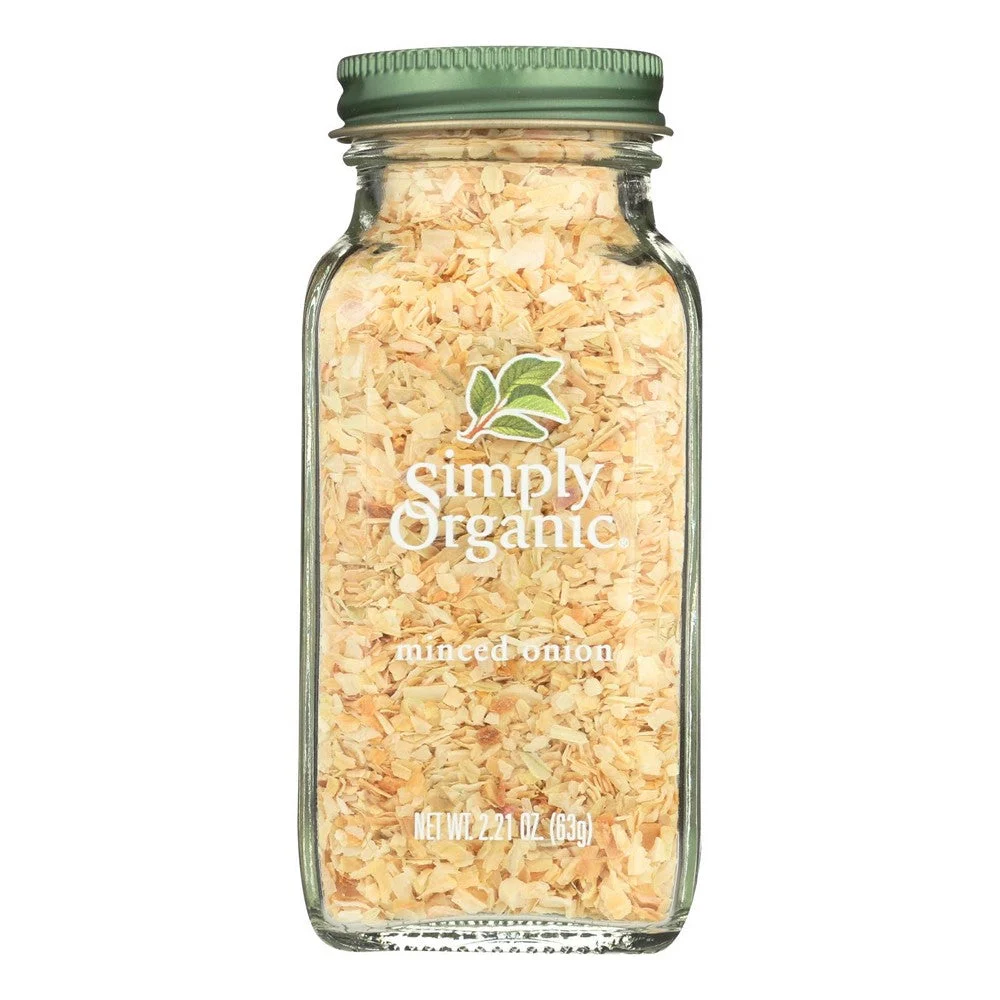 Simply Organic - Minced Onion Organic - Case of 6 - 2.21 Ounces