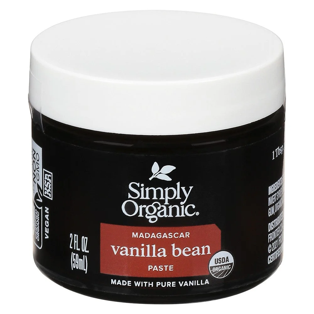 Simply Organic - Paste Organic Vanilla Bean - Case of 6-2 FZ