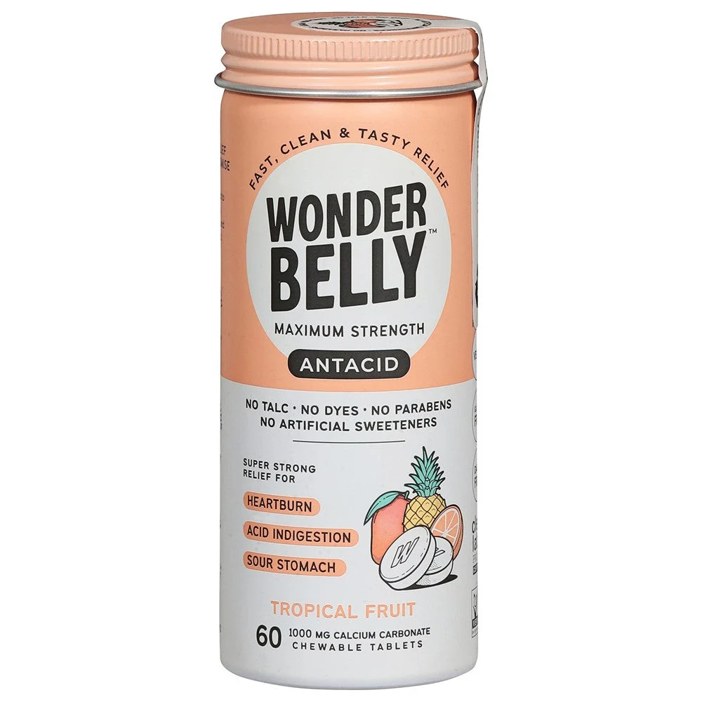 Wonder Belly - Chew Tab Tropical Fruit - Case of 4-60 CT