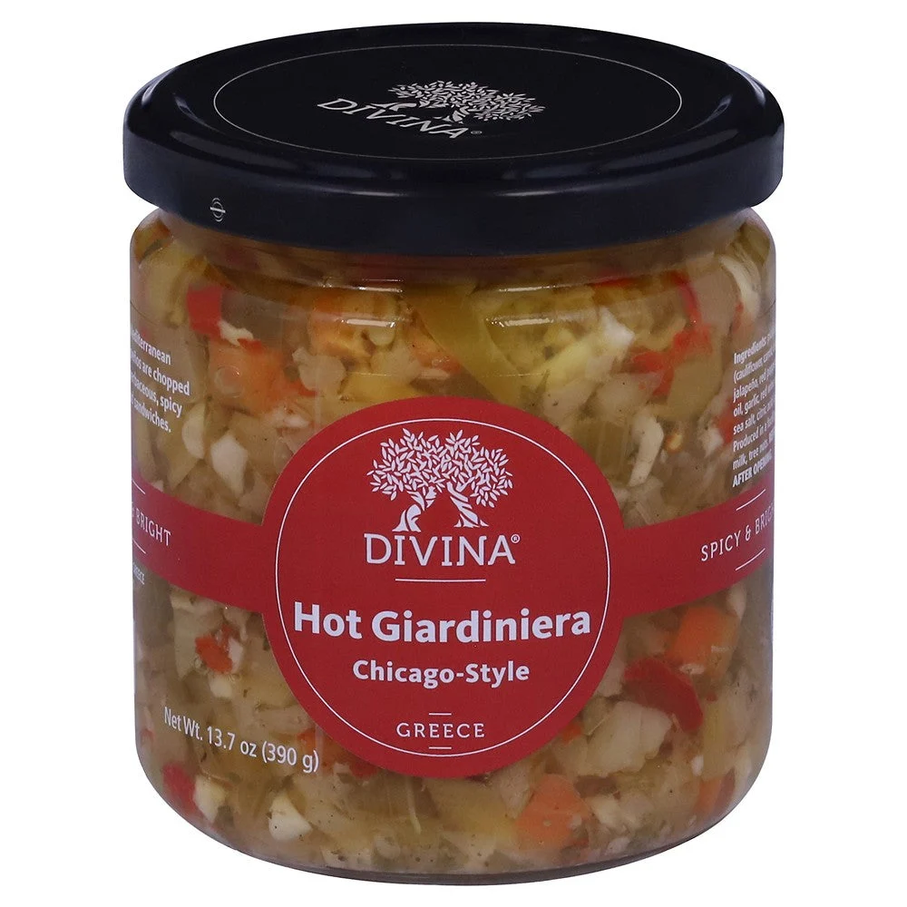 Divina - Giardiniera Hot Chicago - Case of 6-13.7 OZ