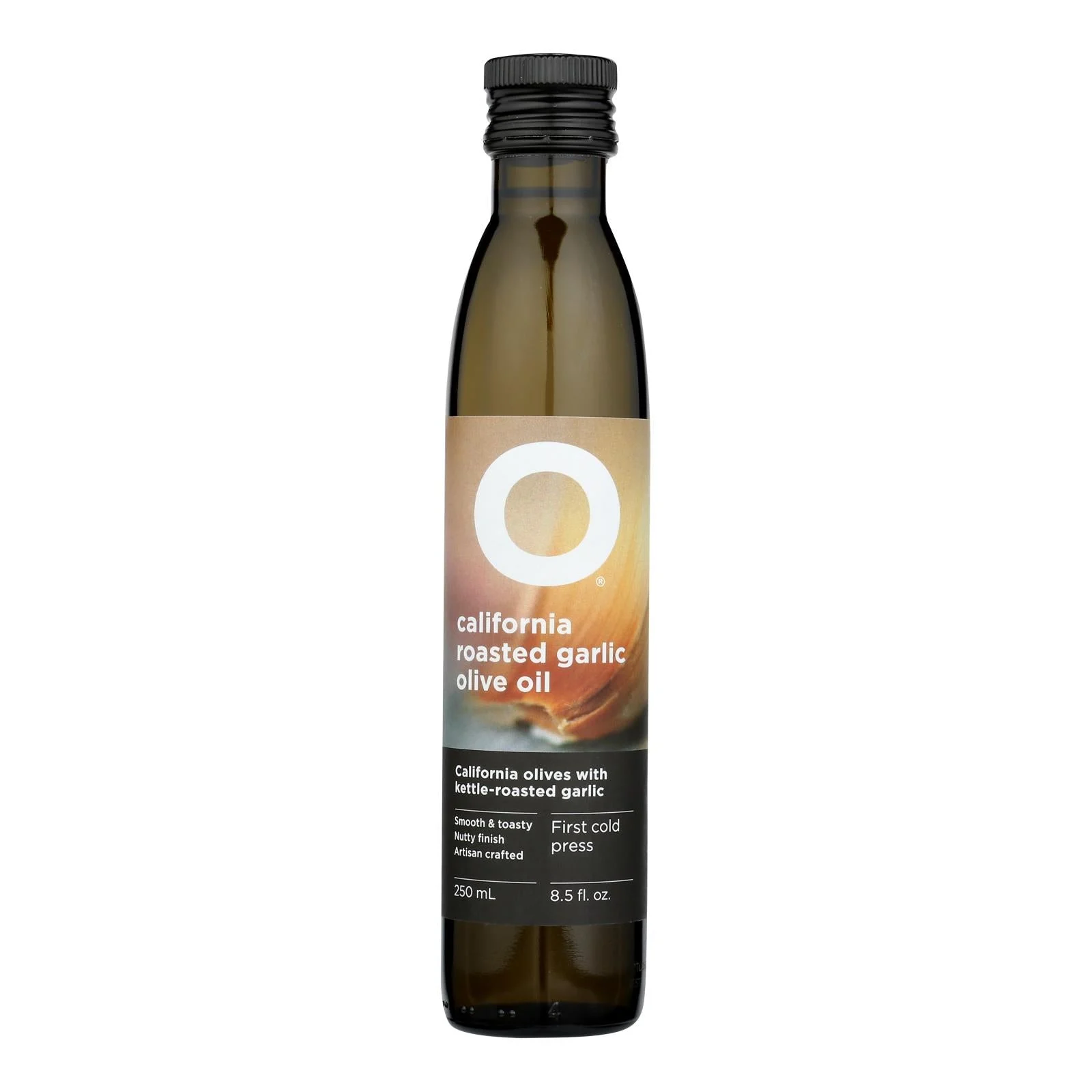 O Olive Oil Roasted Garlic Olive Oil - Case of 6 - 8.5 Fluid Ounce