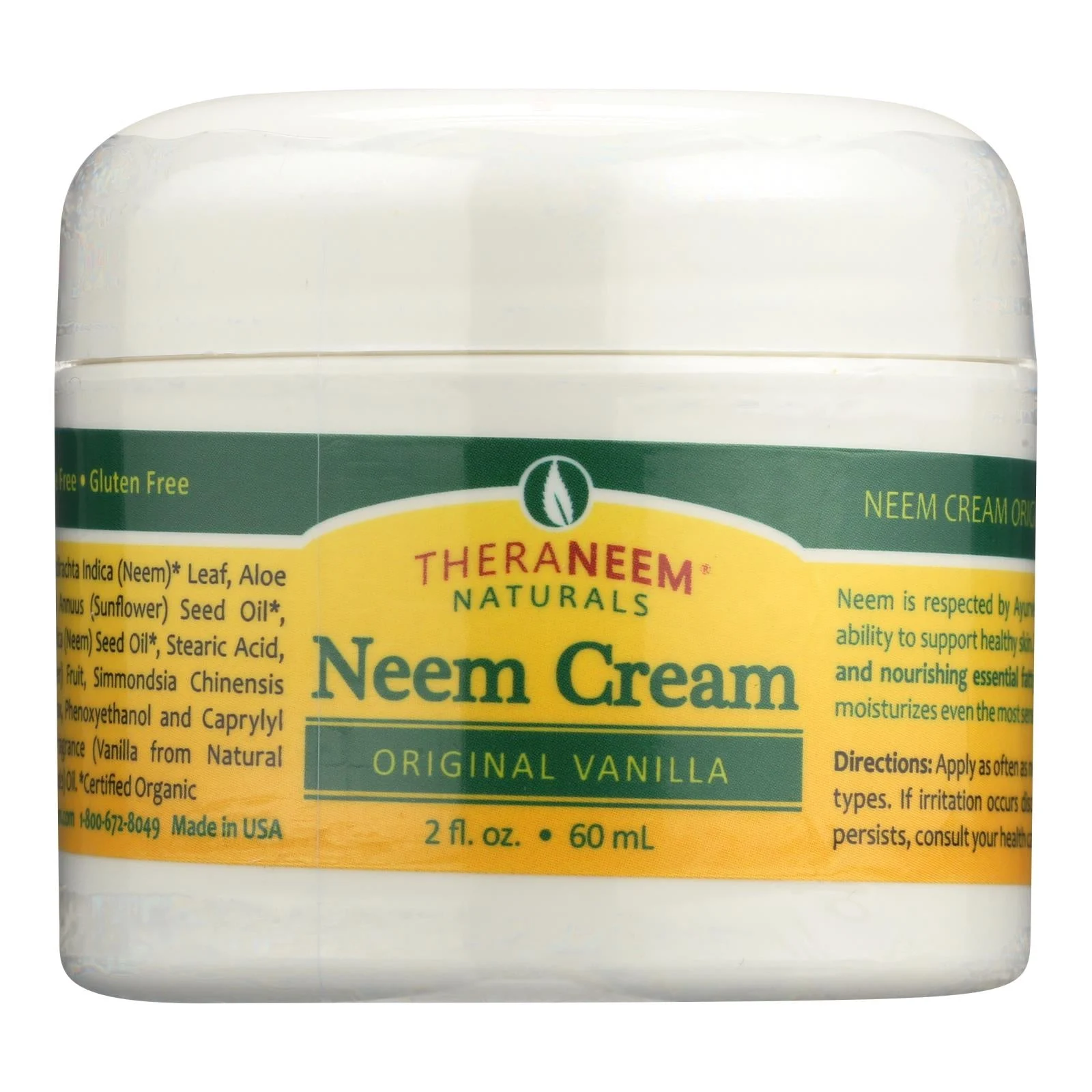 Theraneem Naturals Original Vanilla Neem Cream - 1 Each - 2 Fluid Ounce