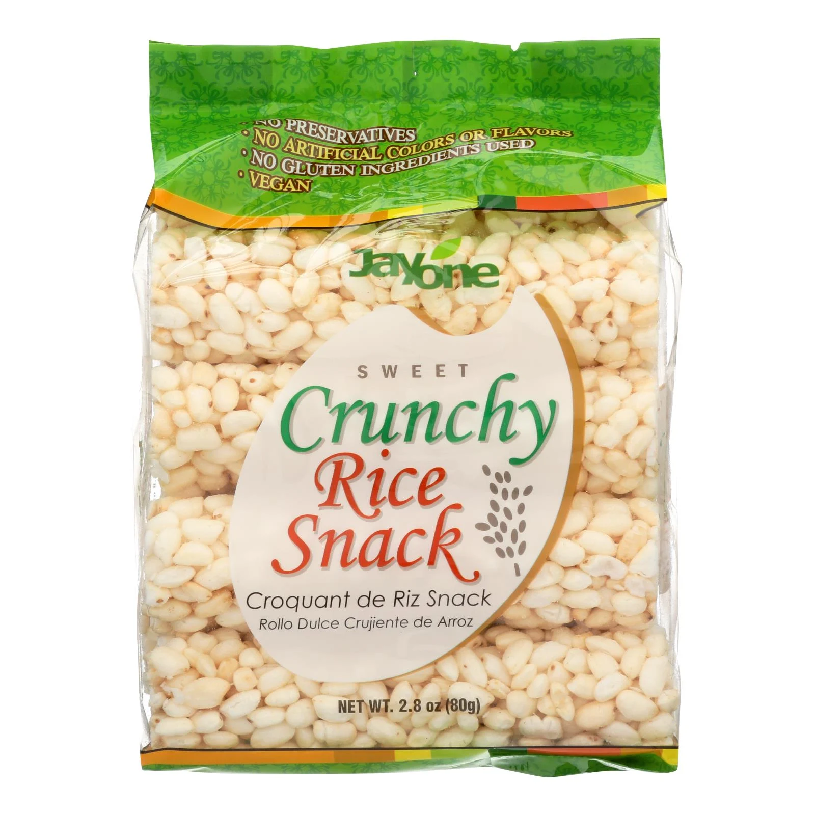 Jayone Crunchy Rice Snack - Case of 6 - 2.8 Ounce