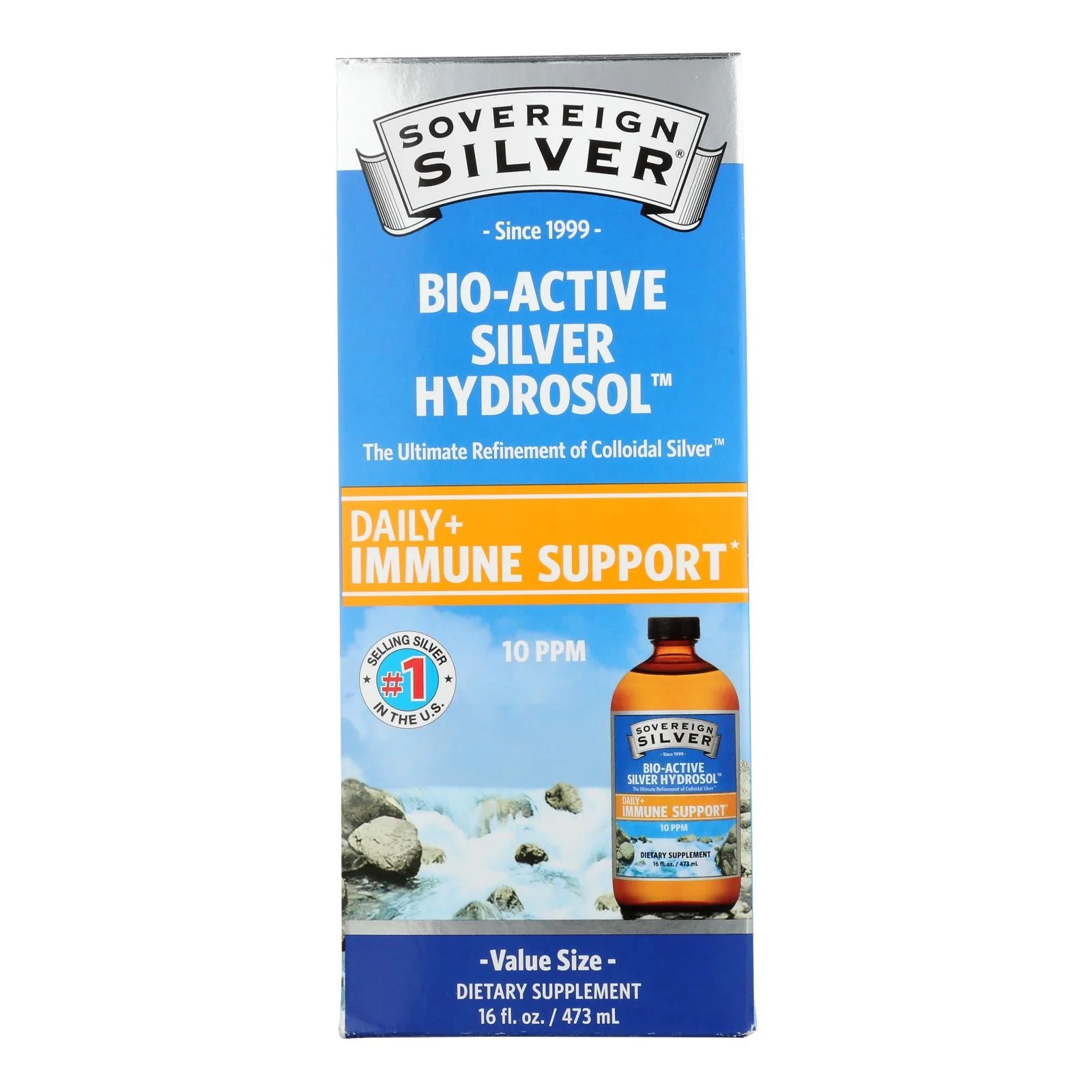 Sovereign Silver - Immune Support Liquid - 1 Each-16 Fluid Ounce