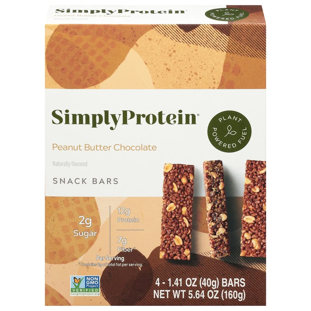 Simply Protein - Protein Bar Pb Chocolate - Case of 6-4/1.41 Z
