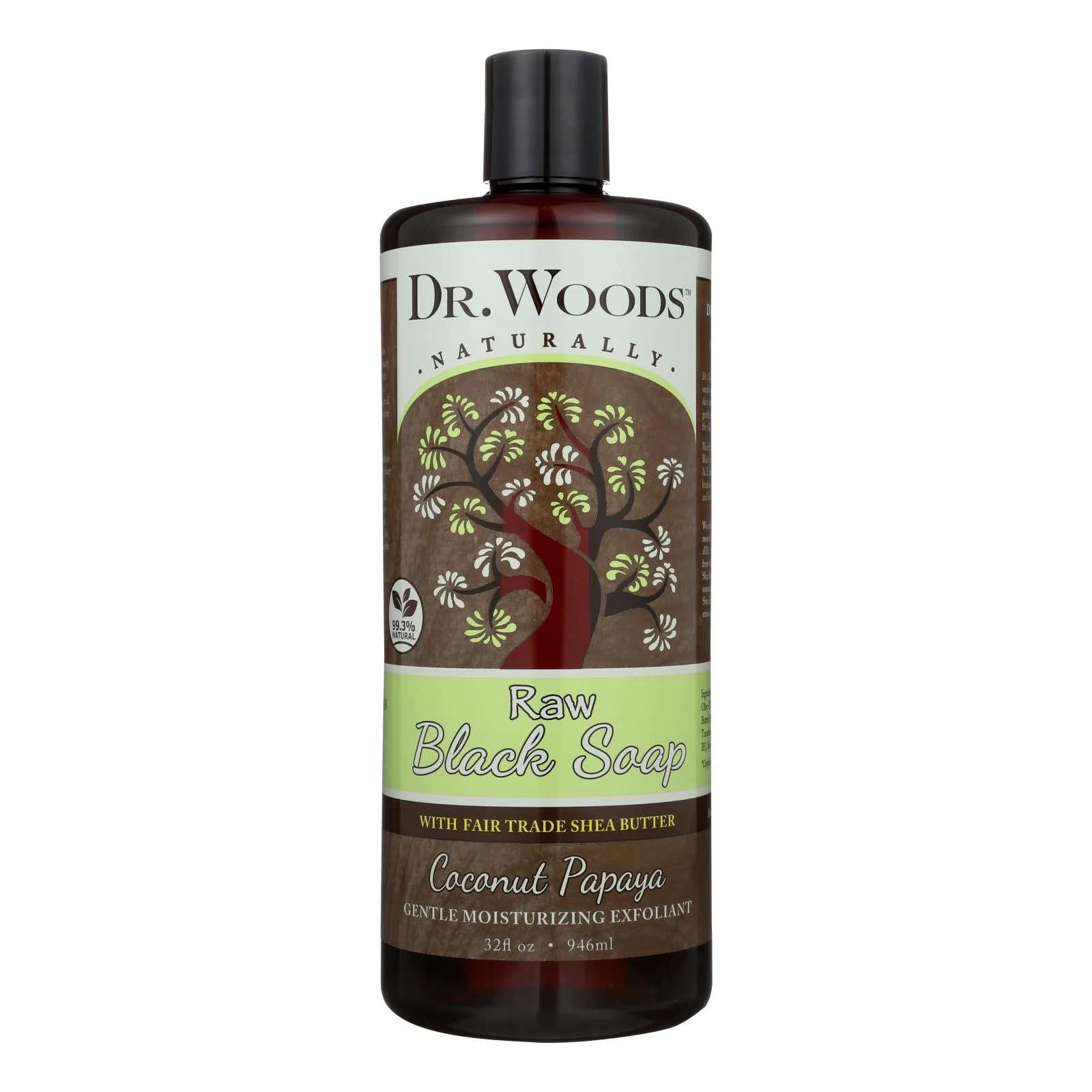 Dr. Woods Naturals Black Soap - Shea Vision - Coconut - 32 Ounce