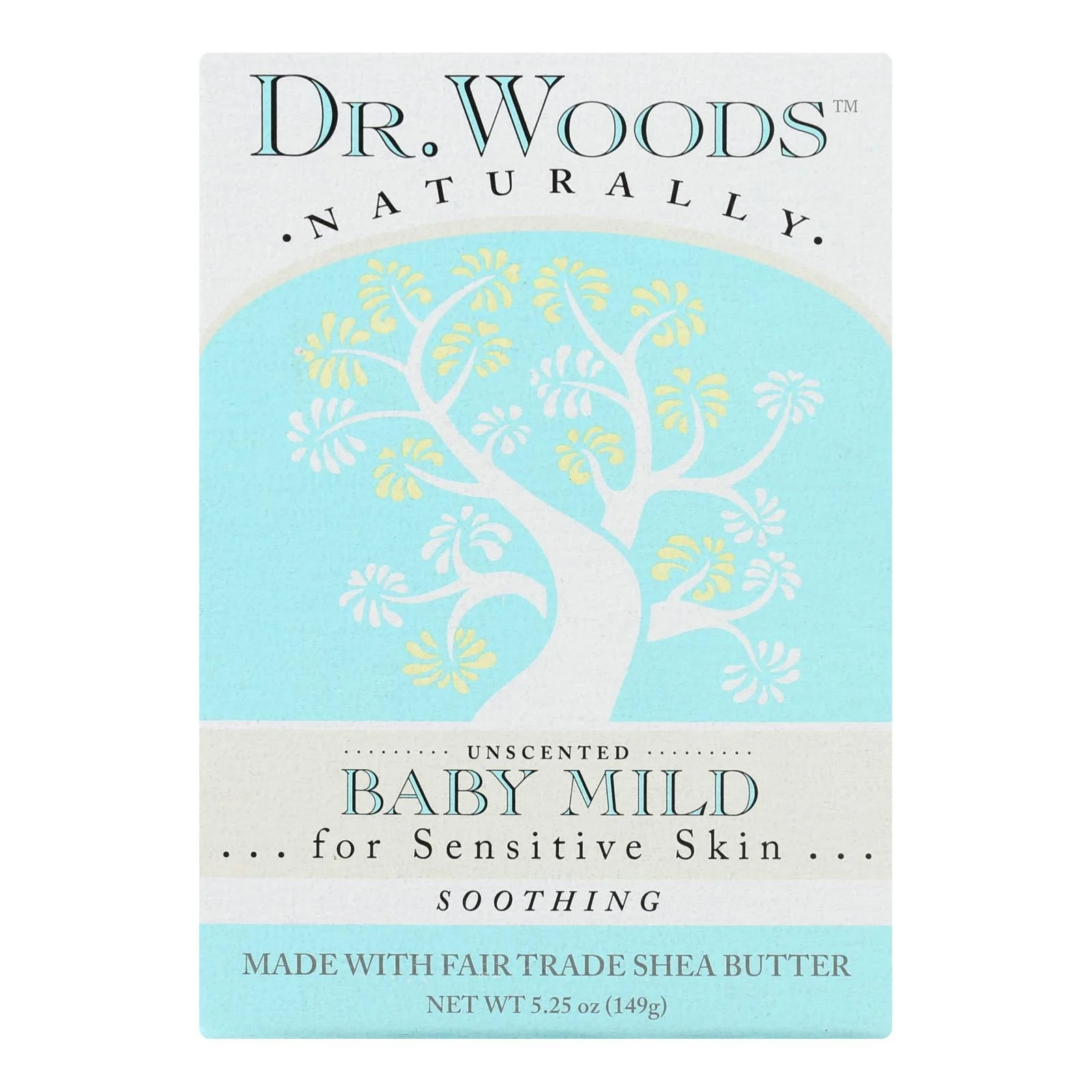 Dr. Woods Bar Soap Baby Mild Unscented - 5.25 Ounce