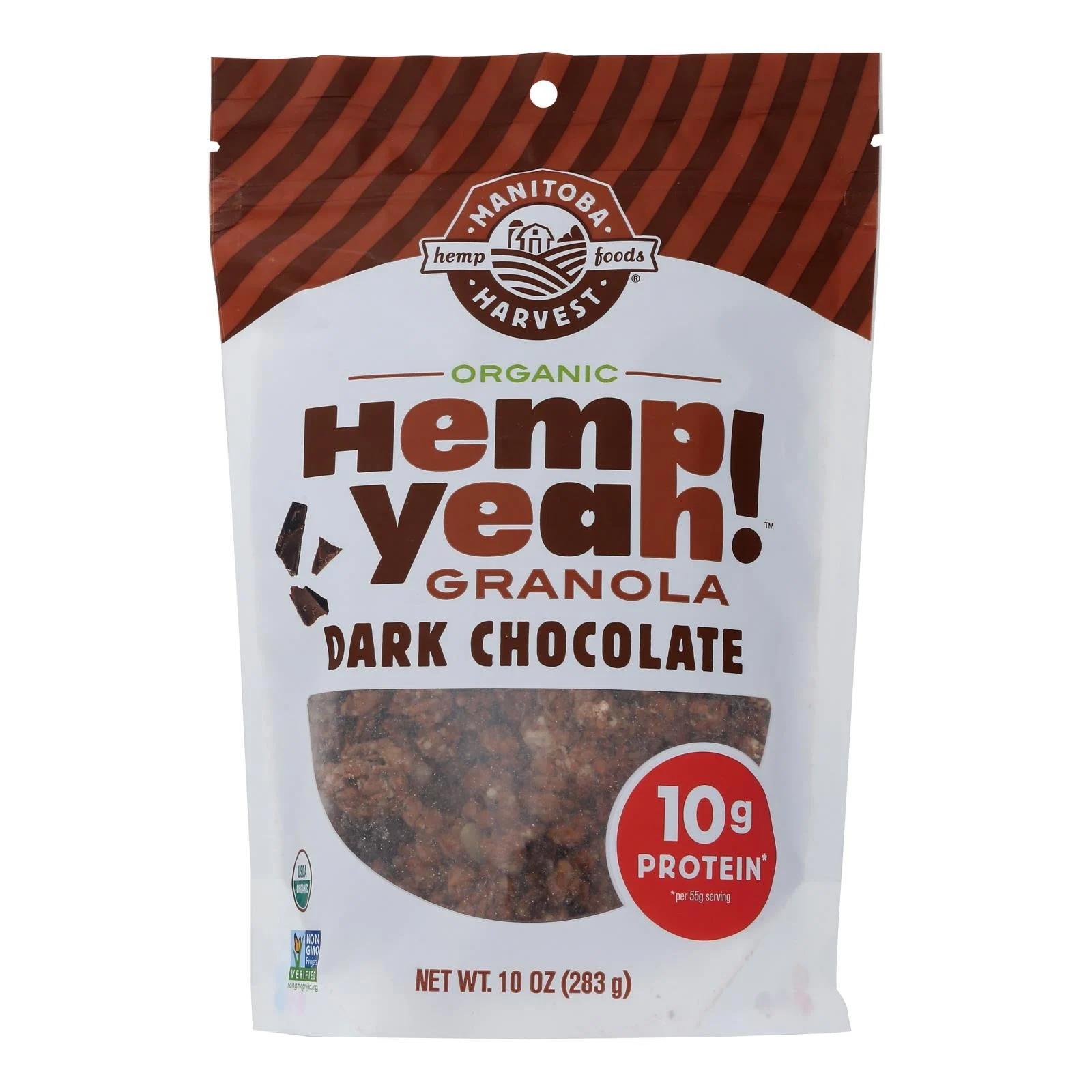 Manitoba Harvest - Granola Hemp Dark Chocolate - Case of 6 - 10 Ounce