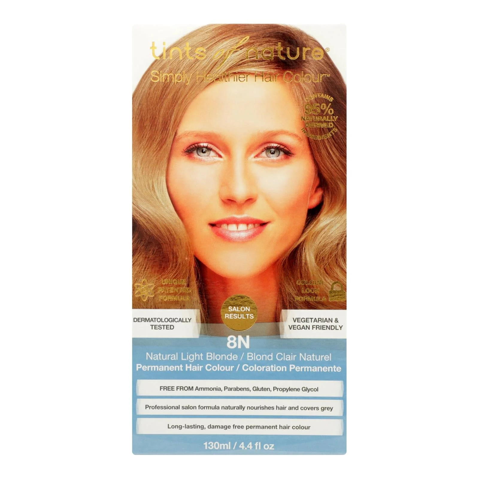 Tints Of Nature 8N Natural Light Blonde Hair Color - 1 Each - 4.4 Fluid Ounce