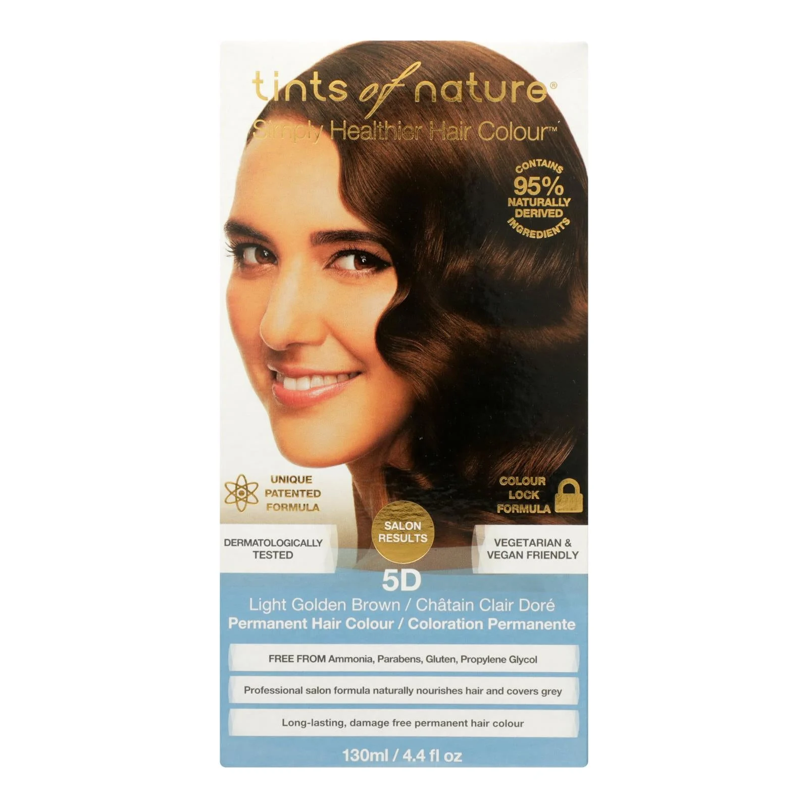Tints Of Nature 5D Light Golden Brown Hair Color - 1 Each - 4.4 Fluid Ounce