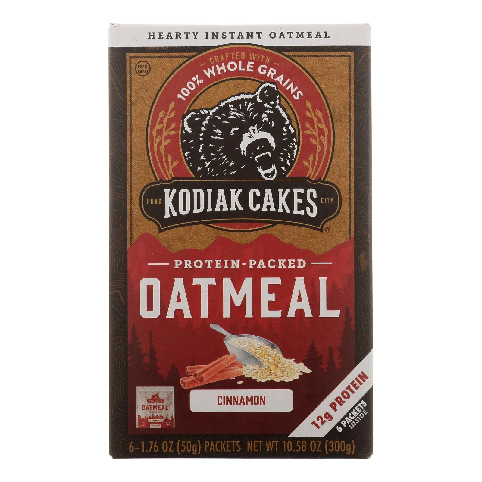 Kodiak Cakes - Oatmeal Cinnamon Packets - Case of 6-6/1.76Ounce