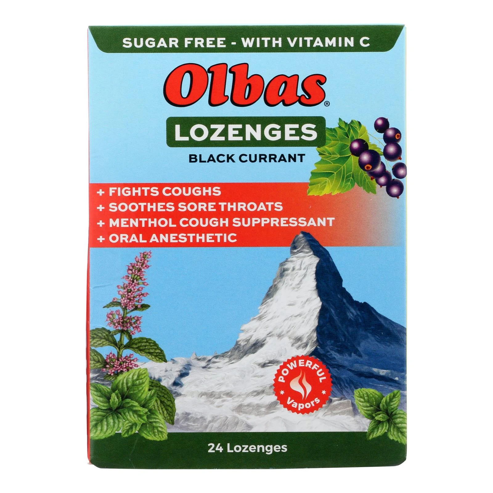 Olbas LOunceenges Black Currant Menthol - 1 Each - 24 Count