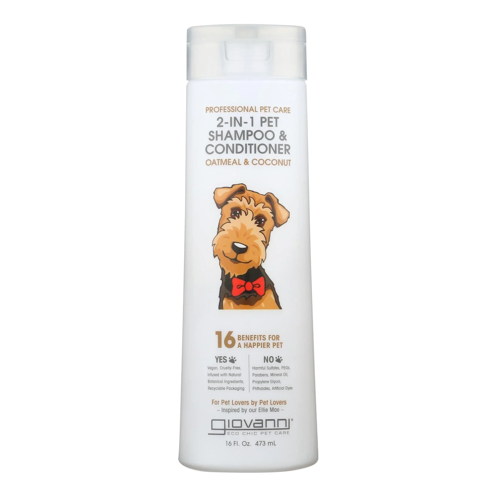 Giovanni Hair Care Products - Pet Shamp&cond Oatml&cnut - 1 Each-16 Fluid Ounce